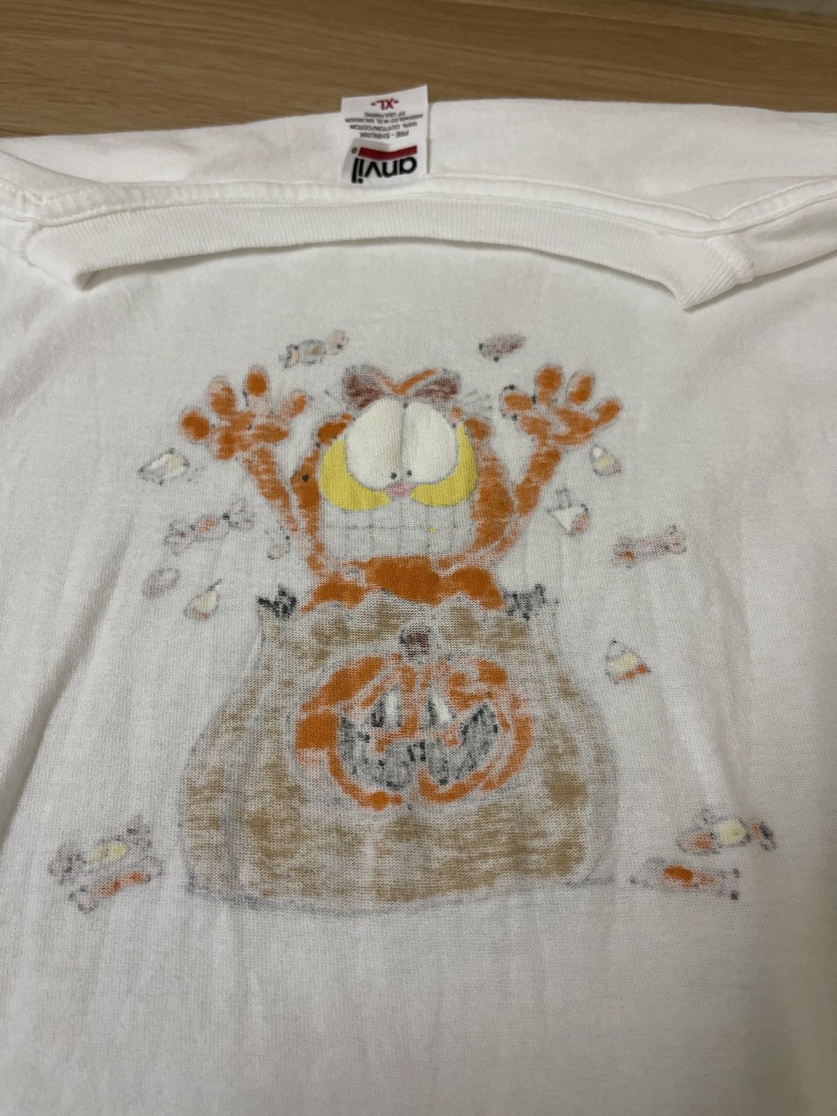 Vintage Garfield Vintage Halloween T-shirt Tee XL Size US XL / EU 56 / 4 - 6 Thumbnail