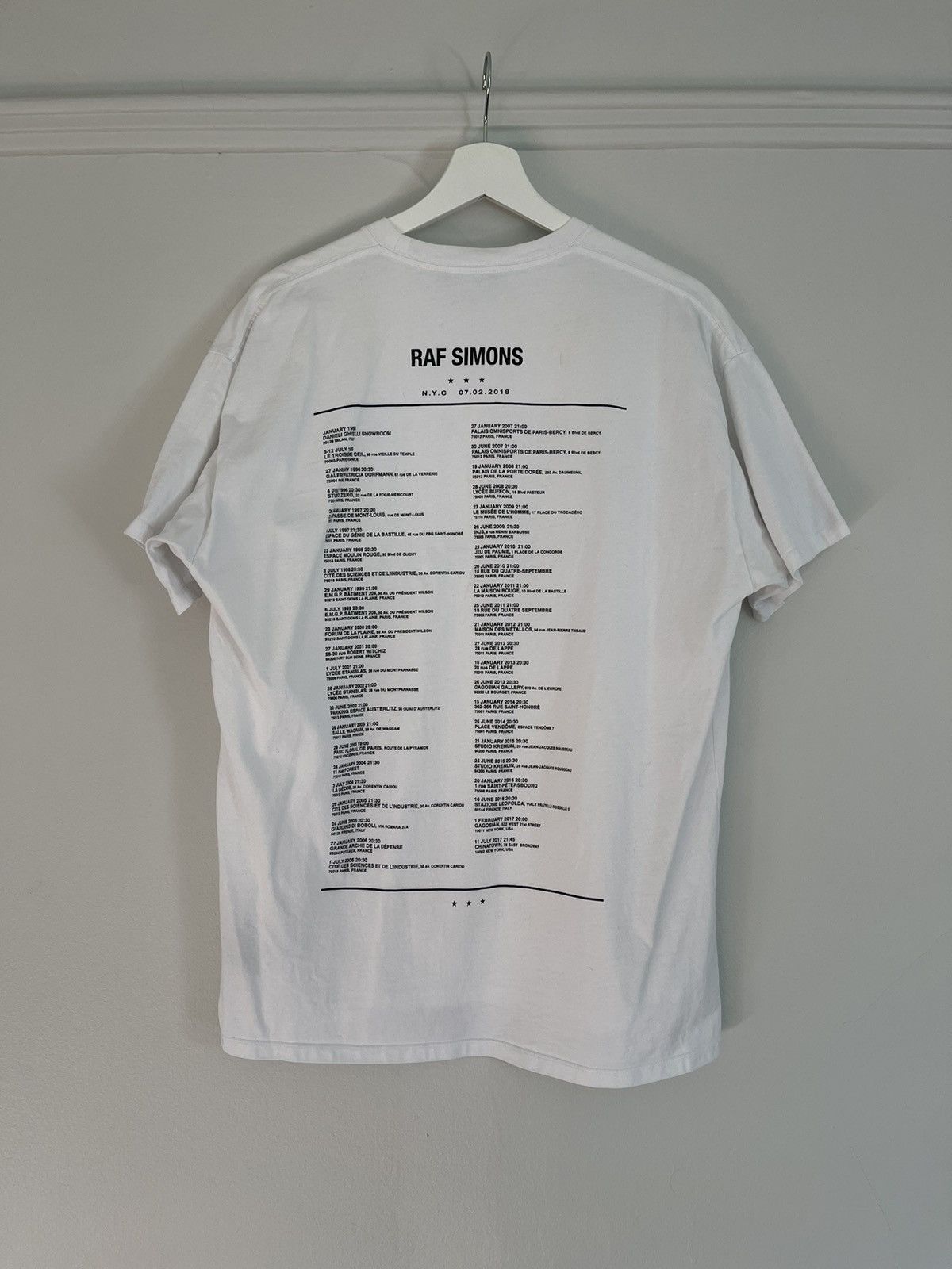 Raf Simons Raf Simons FW18 Outer Space Tour Shirt Size US XS / EU 42 / 0 - 2 Thumbnail