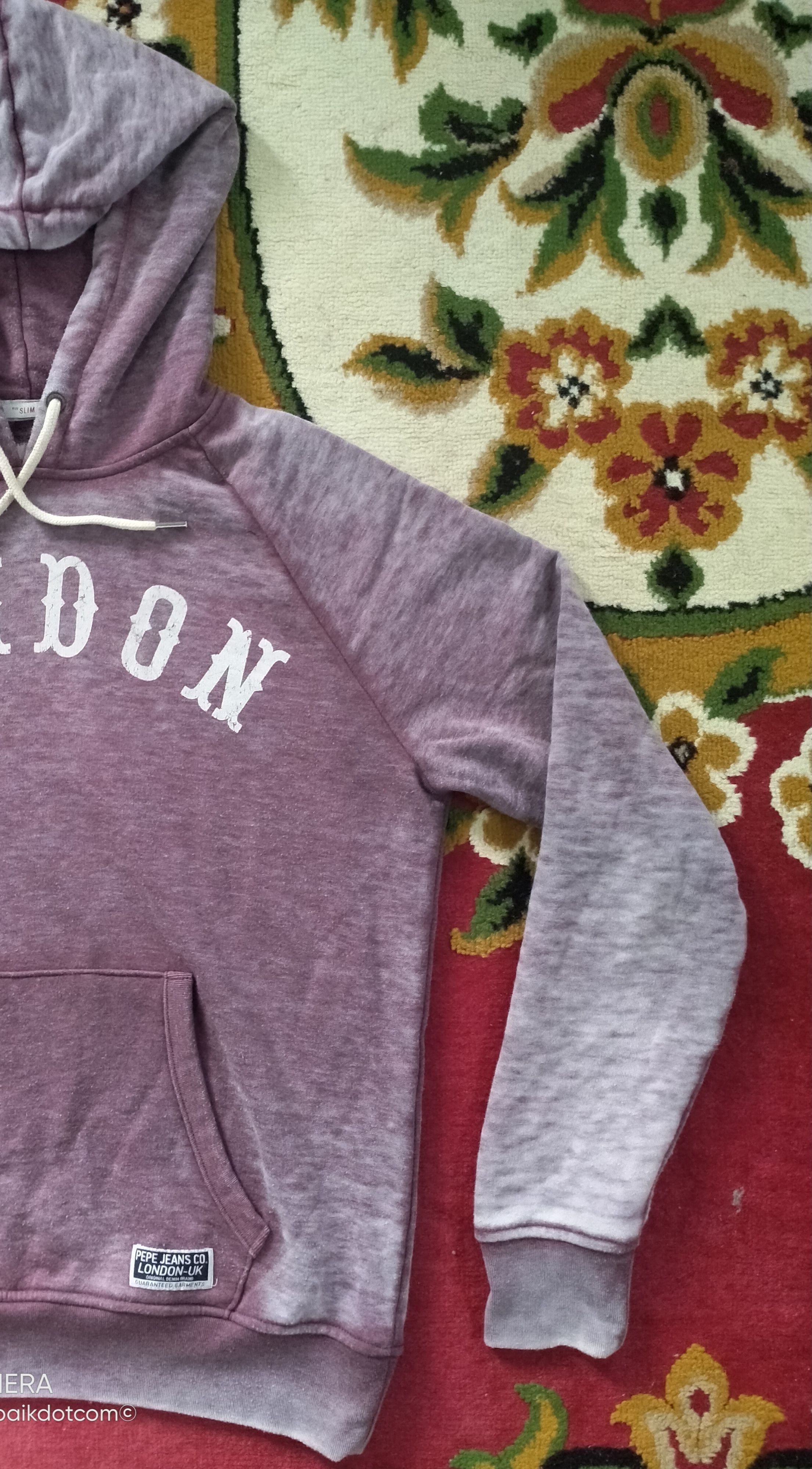 Pepe Jeans × Vintage Spliced kangaroo hoodie fit slim size L Size US XL / EU 56 / 4 - 4 Thumbnail