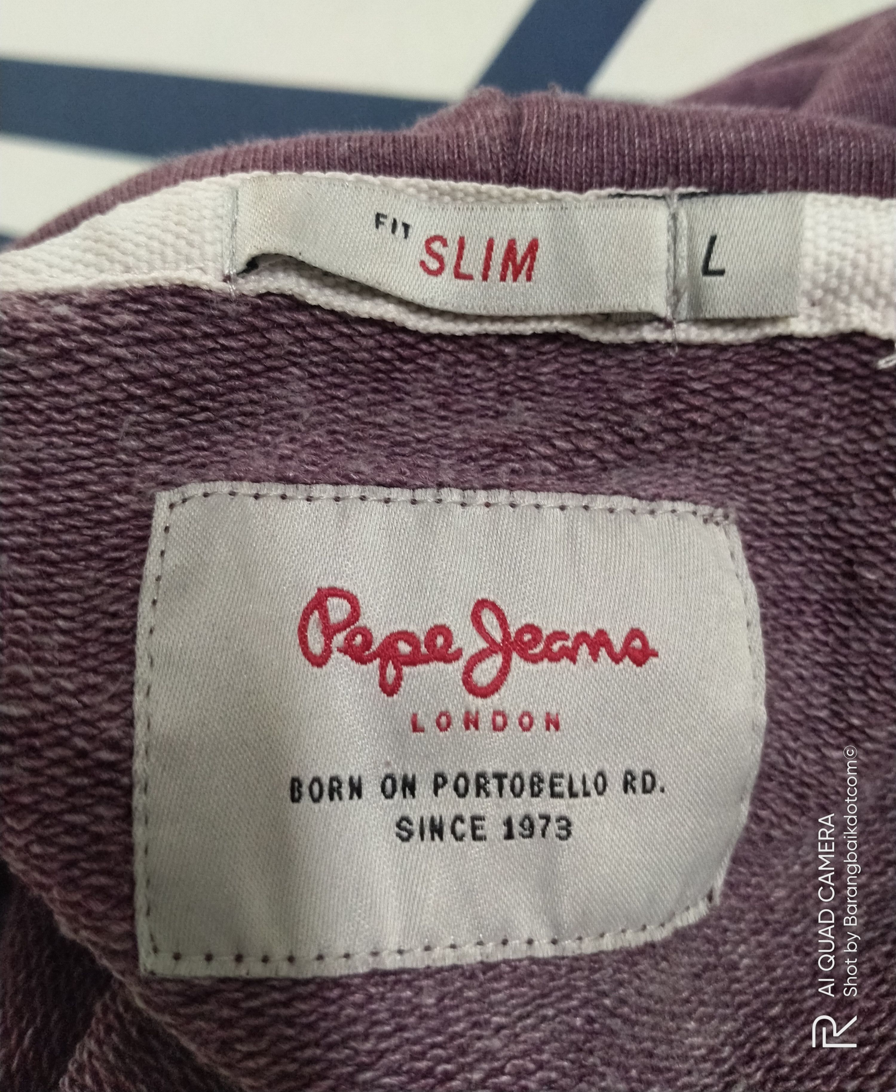 Pepe Jeans × Vintage Spliced kangaroo hoodie fit slim size L Size US XL / EU 56 / 4 - 8 Thumbnail