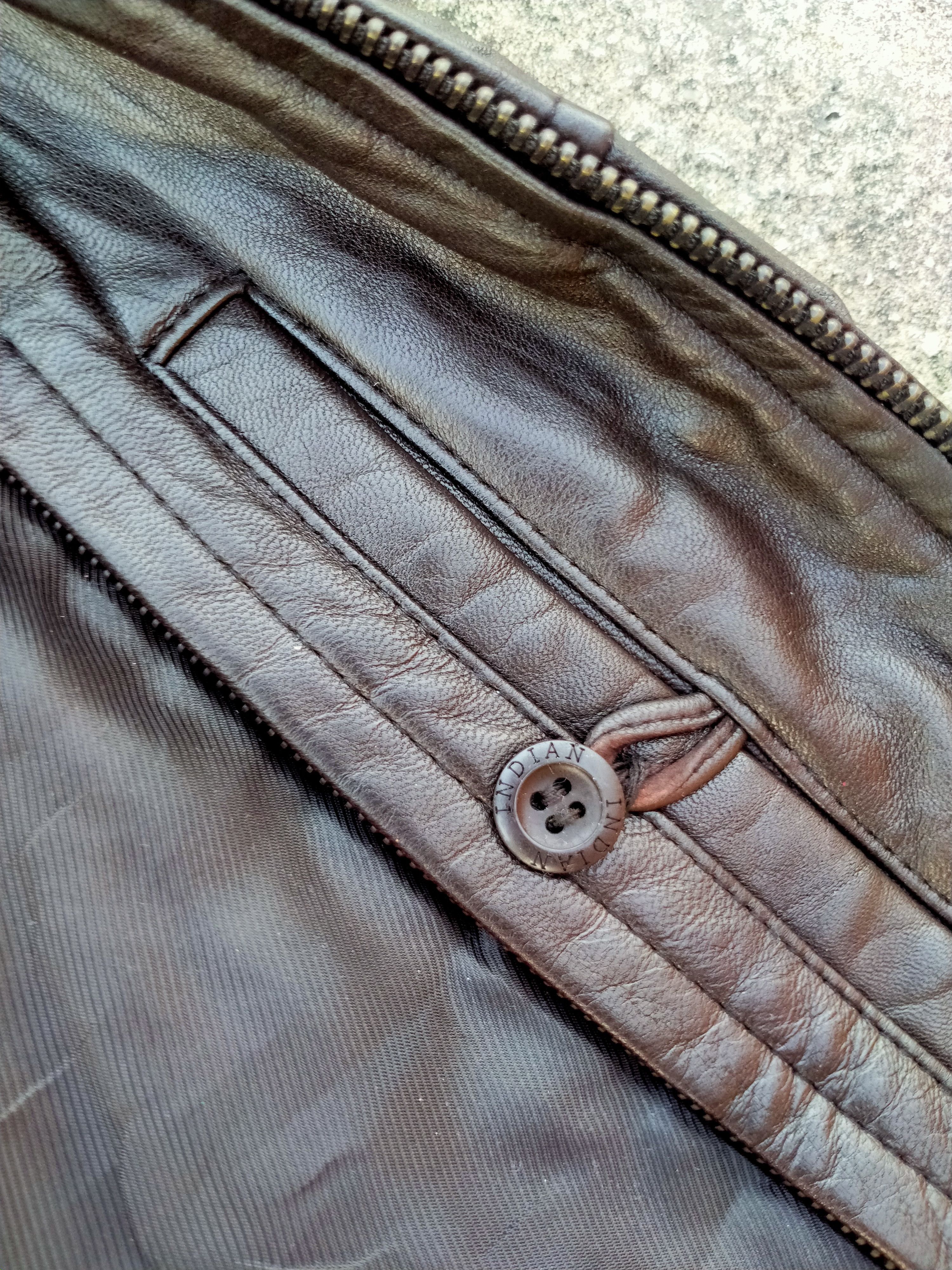 Indian Motorcycle INDIAN SHERPA COLLAR FAUX LEATHER JACKET Size US L / EU 52-54 / 3 - 6 Thumbnail