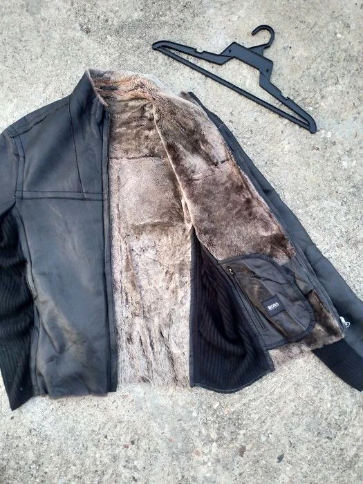 Hugo Boss HUGO BOSS SHERPA ZIPPER LEATHER JACKET Size US M / EU 48-50 / 2 - 4 Thumbnail