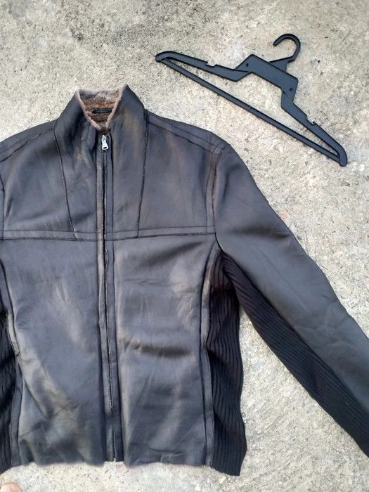 Hugo Boss HUGO BOSS SHERPA ZIPPER LEATHER JACKET Size US M / EU 48-50 / 2 - 3 Thumbnail