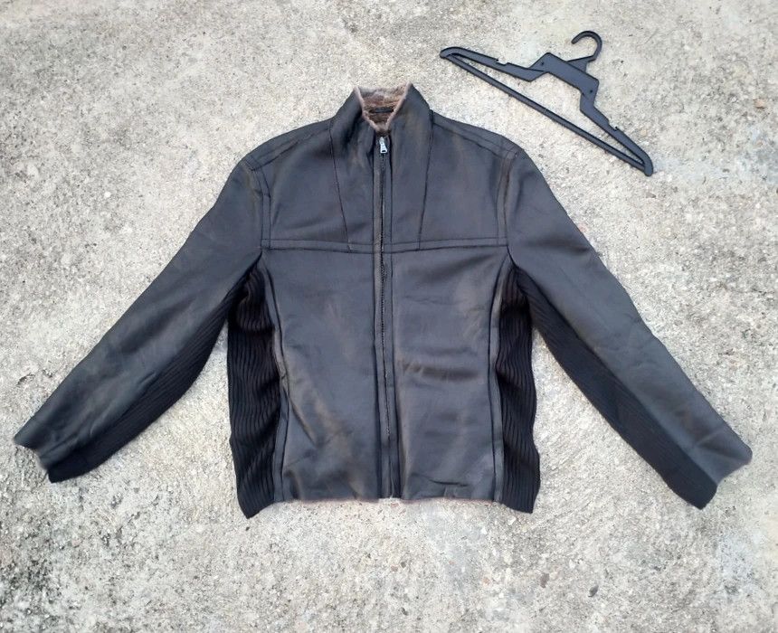Hugo Boss HUGO BOSS SHERPA ZIPPER LEATHER JACKET Size US M / EU 48-50 / 2 - 2 Thumbnail