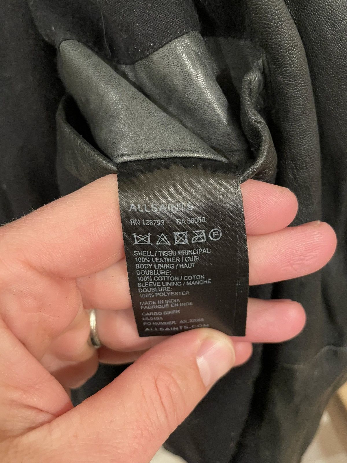 Allsaints AllSaints Cargo Biker Leather Jacket Size US S / EU 44-46 / 1 - 4 Thumbnail
