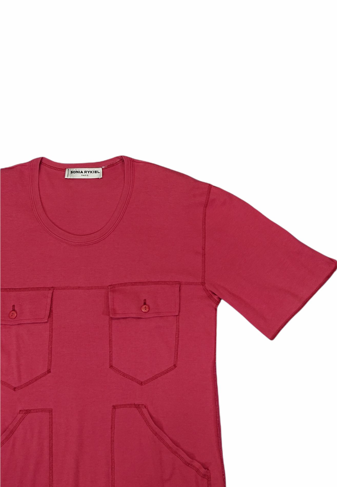 Sonia Rykiel × Vivienne Westwood Vintage Rare 80s Designer Sonia Rykiel 4 Pocket Tshirt Size US M / EU 48-50 / 2 - 2 Thumbnail