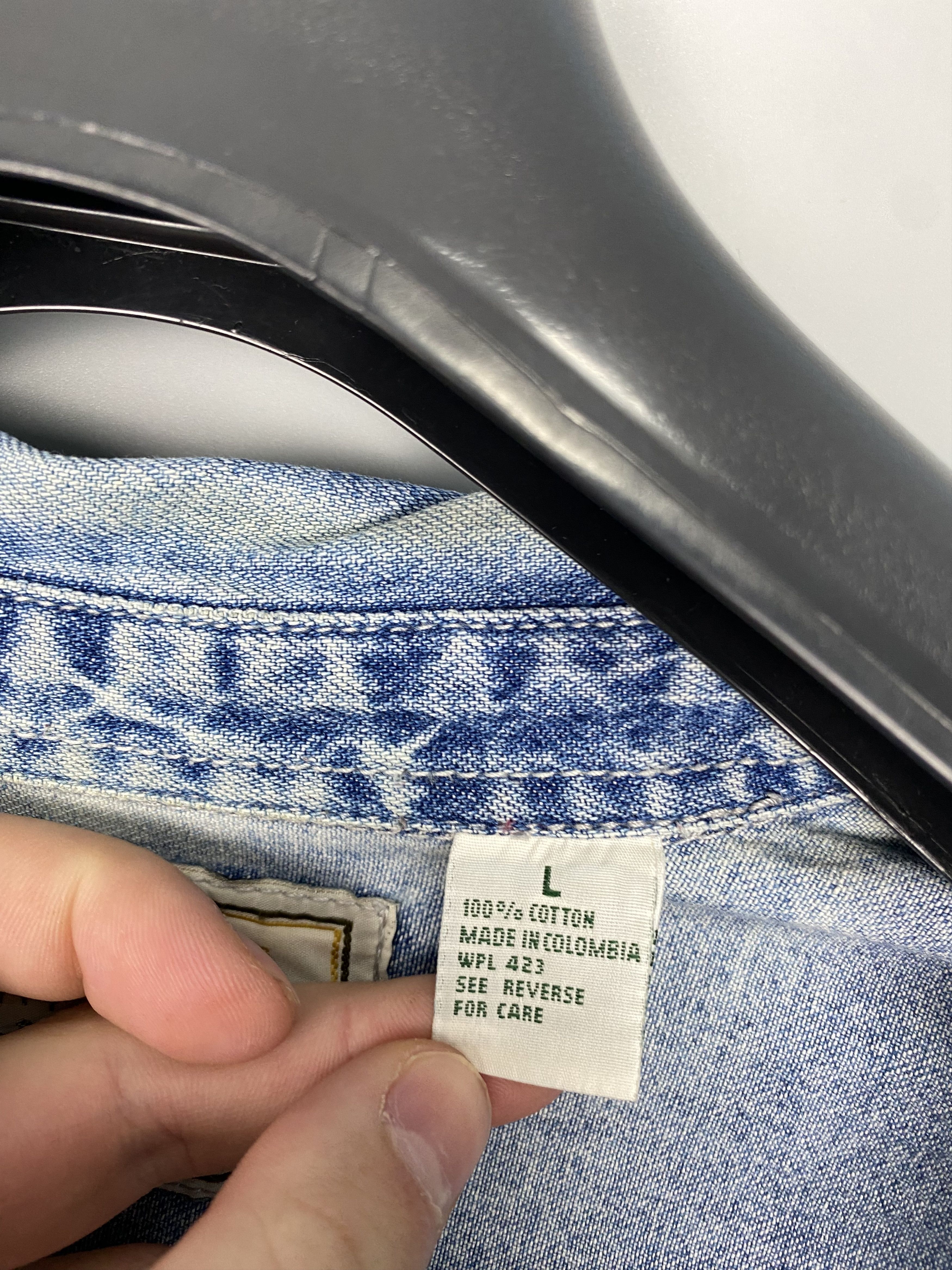 Levi's Vintage 90s LEVIS Denim Blue Shirt Size US L / EU 52-54 / 3 - 12 Thumbnail