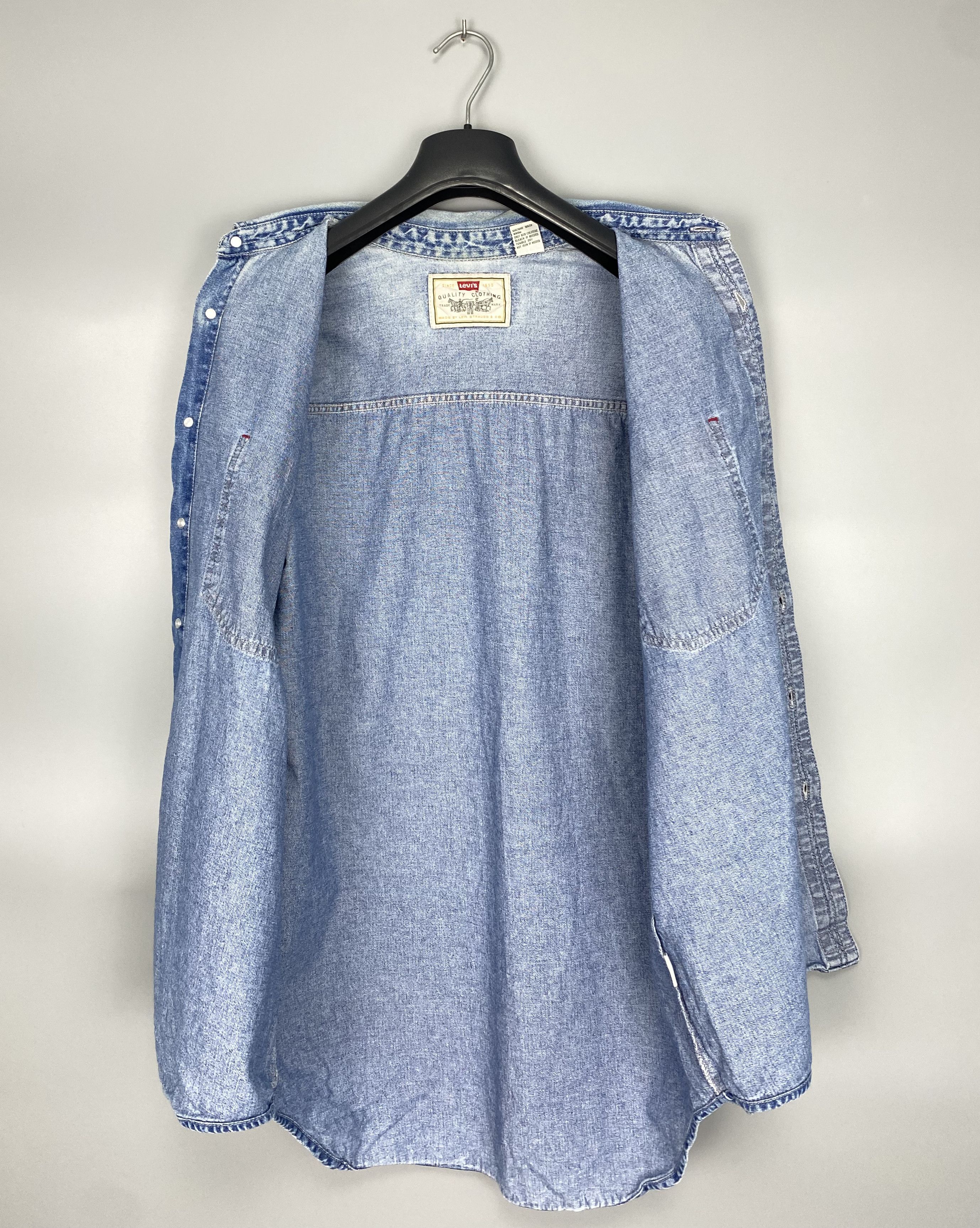 Levi's Vintage 90s LEVIS Denim Blue Shirt Size US L / EU 52-54 / 3 - 10 Thumbnail