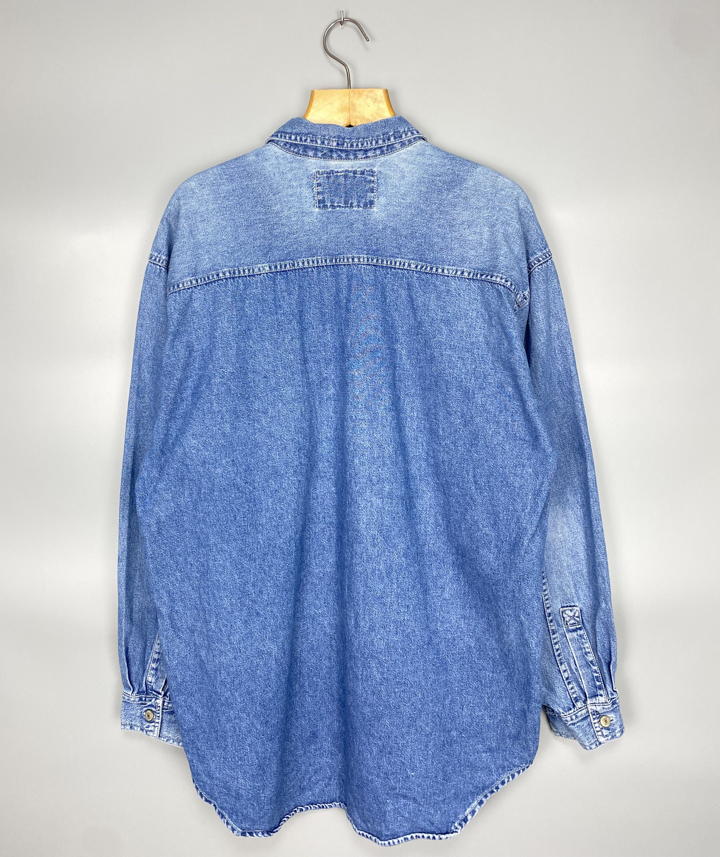Levi's Vintage 90s LEVIS Denim Blue Shirt Size US L / EU 52-54 / 3 - 9 Thumbnail