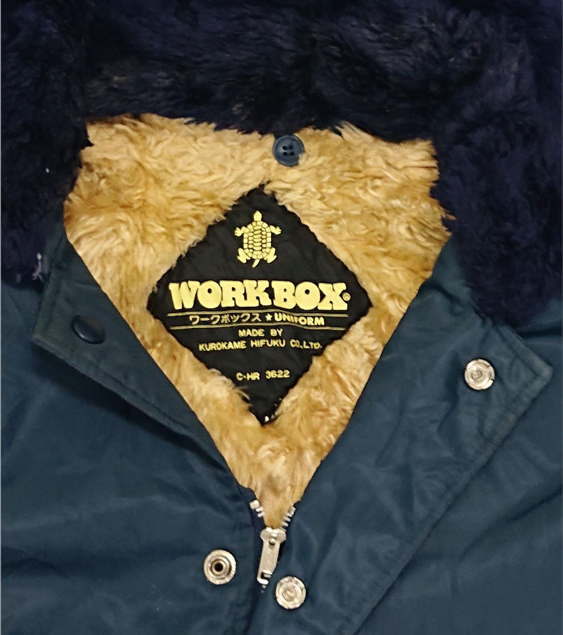 Japanese Brand Vintage Bomber Jacket Deisgn By Workbox Kurokame Hifuku Size US XL / EU 56 / 4 - 4 Thumbnail
