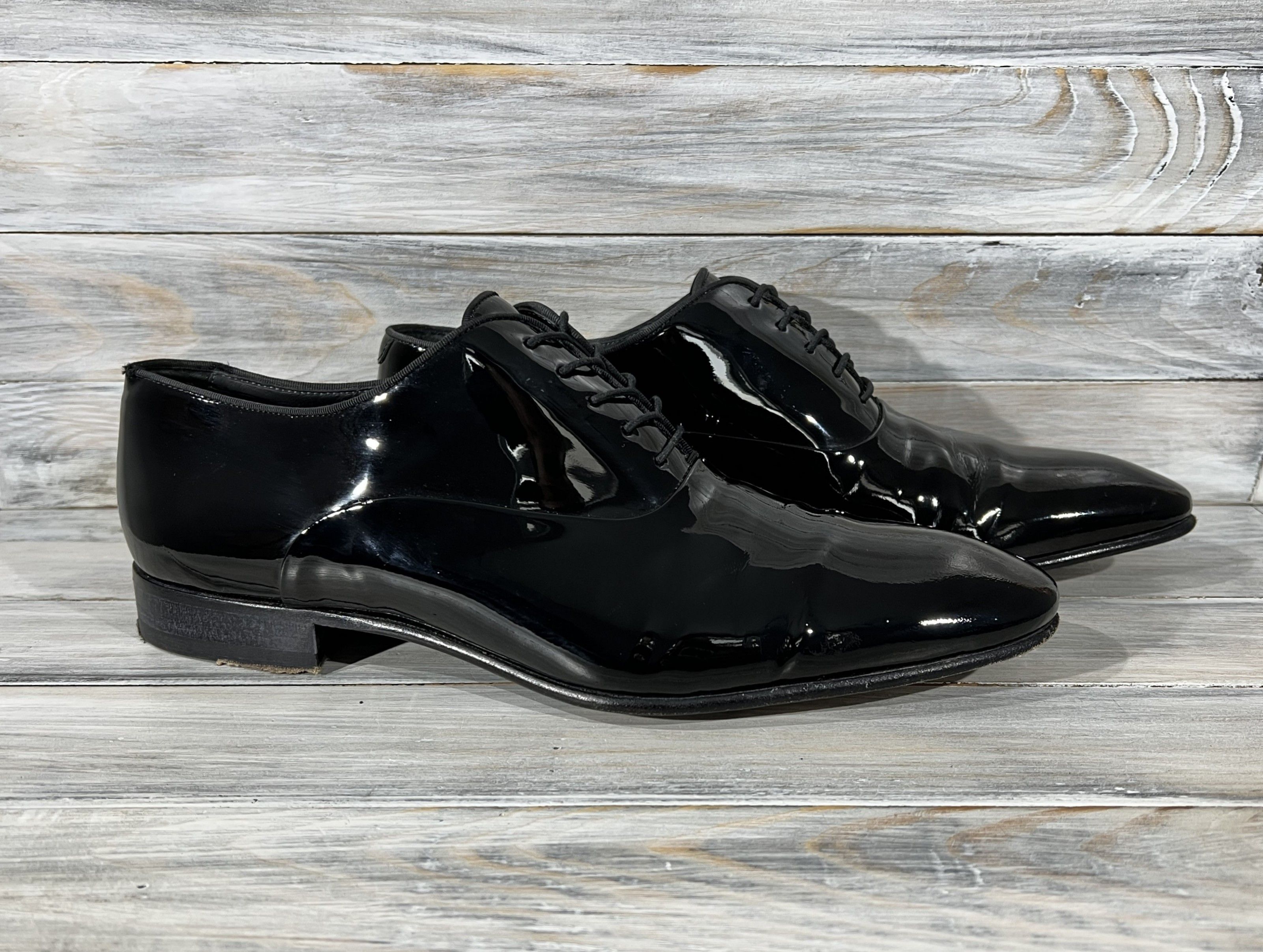 Hugo boss highline patent leather loafers hot sale