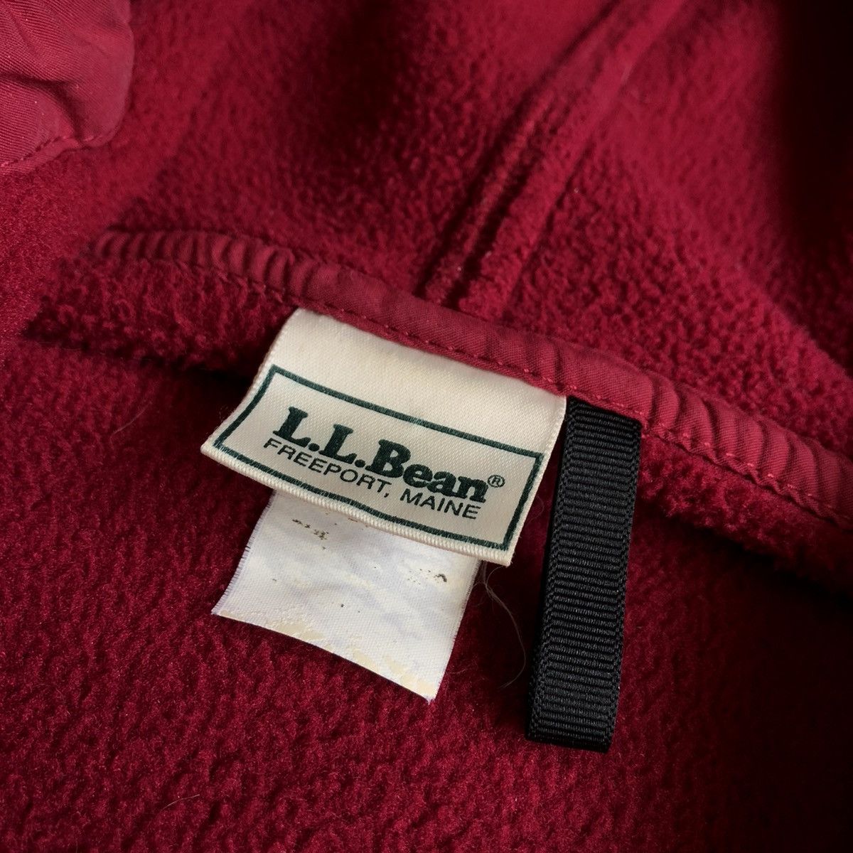 Vintage 90s LL Bean Usa Sherpa Fleece store Jacket Zipper Up LL Bean Freeport Maine Streetwear Jacket Made in Usa