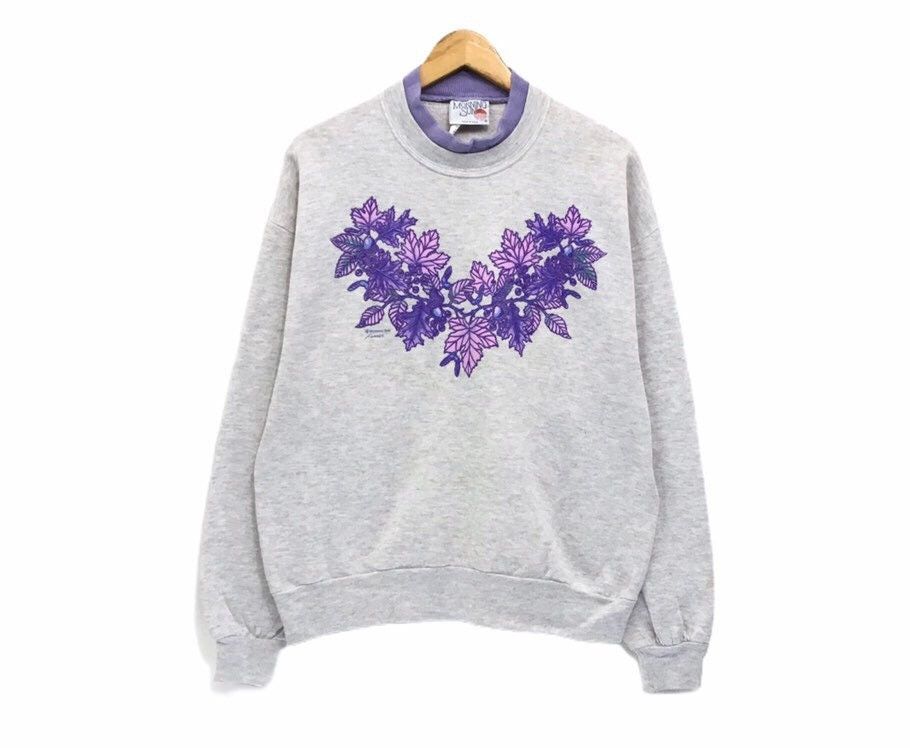 Morning Sun BigLogo Leaves Art Work Sweatshirt