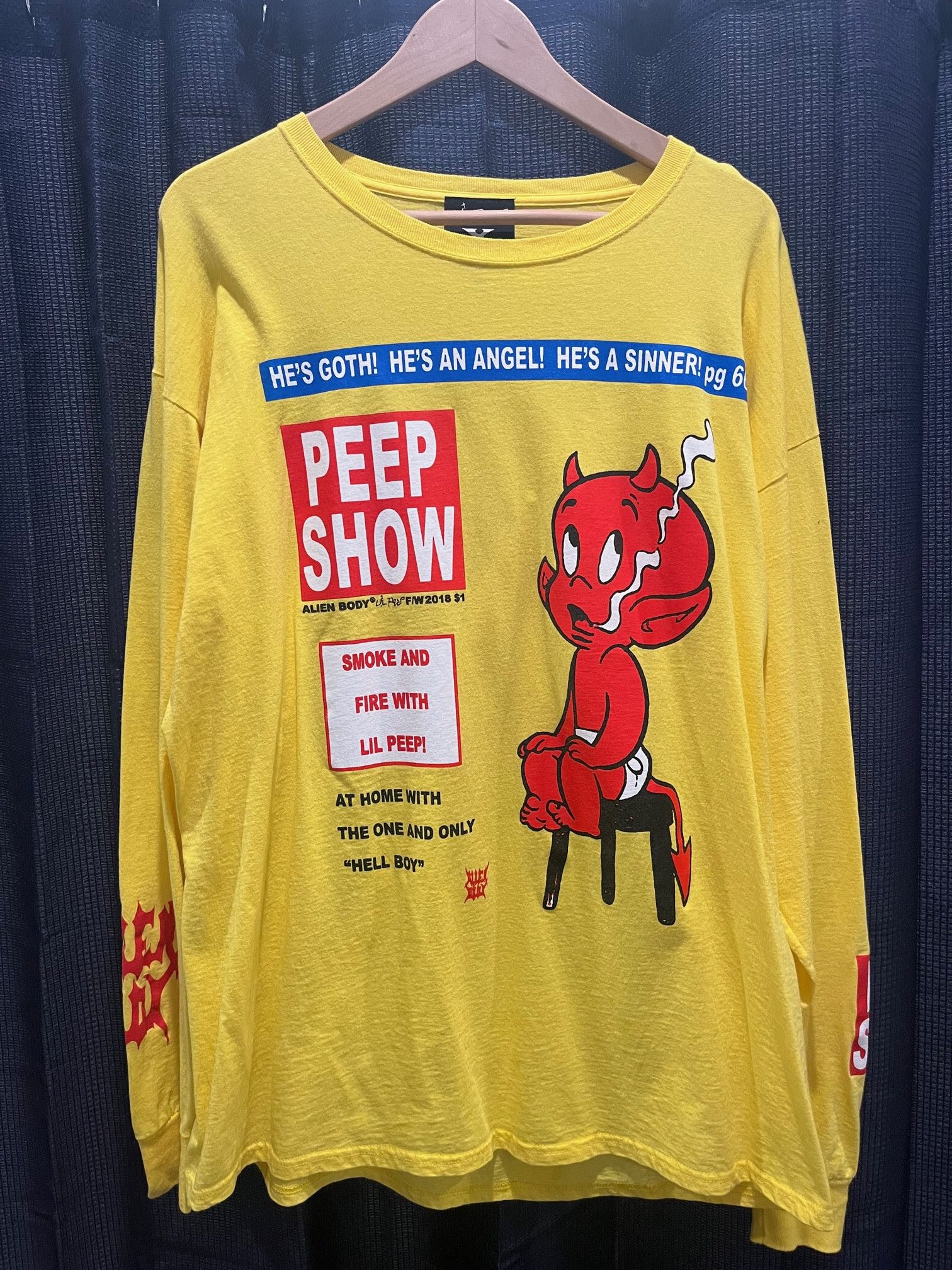 Alien Body × Lil Peep LiL PEEP x ALIEN BODY PEEP SHOW Longsleeve Shirt ...