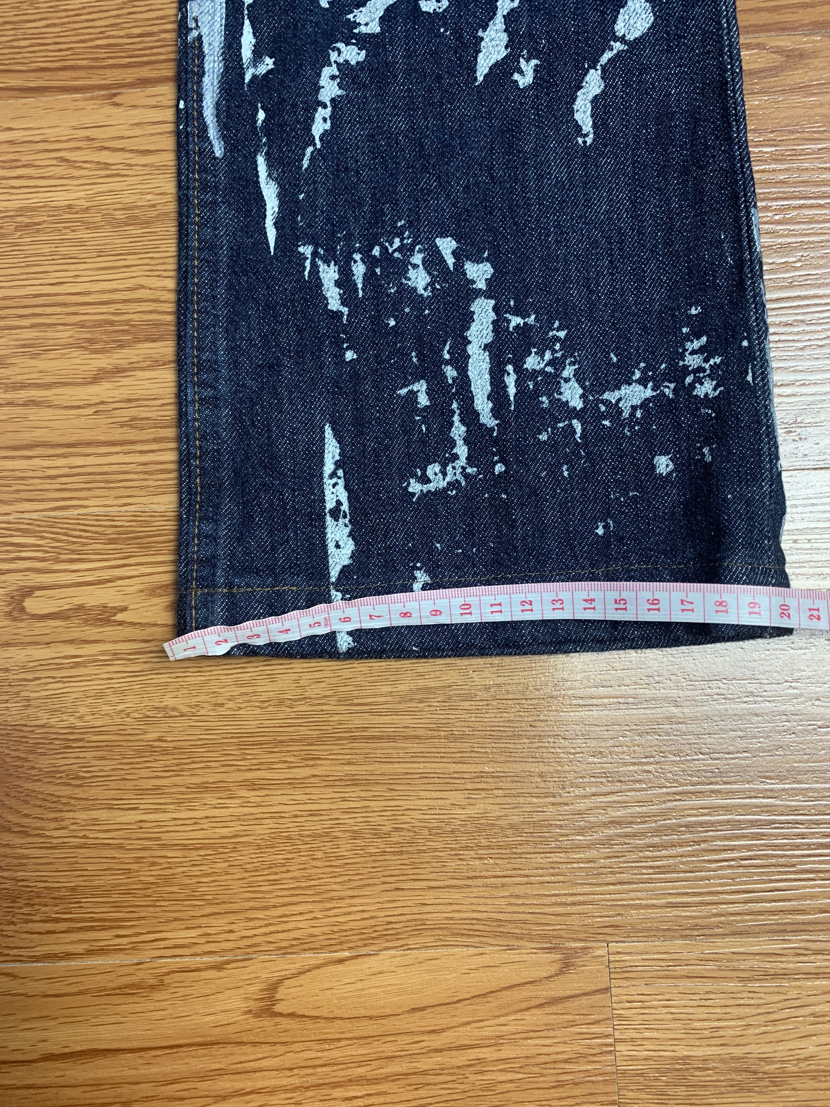 Walter Van Beirendonck 1990s Walter Van Beirendonck Painted Grafiti Denim Size US 28 / EU 44 - 14 Thumbnail