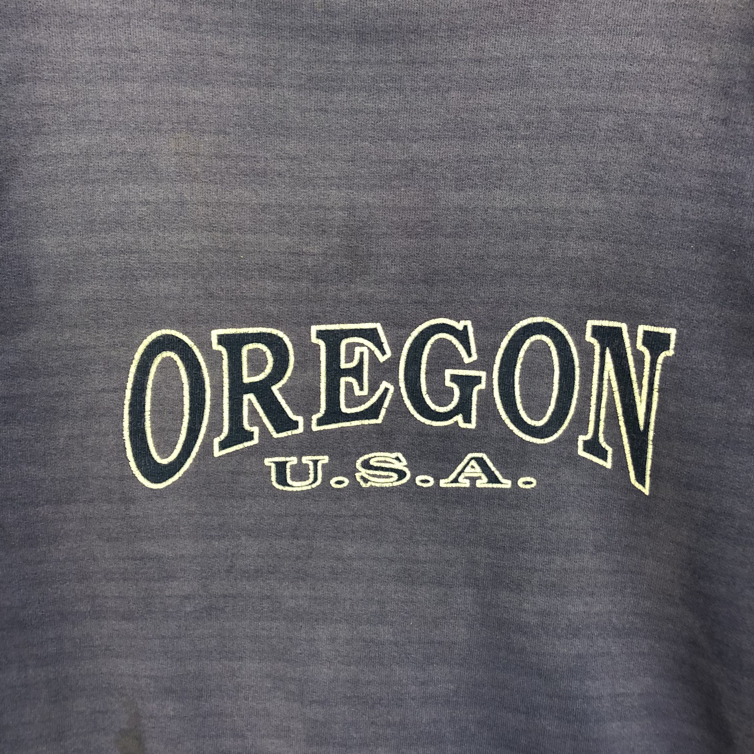 Other TRASHED🔥 OREGON USA SUN TRIANGLE MIAMI SWEATSHIRT #5248-181 Size US L / EU 52-54 / 3 - 3 Thumbnail