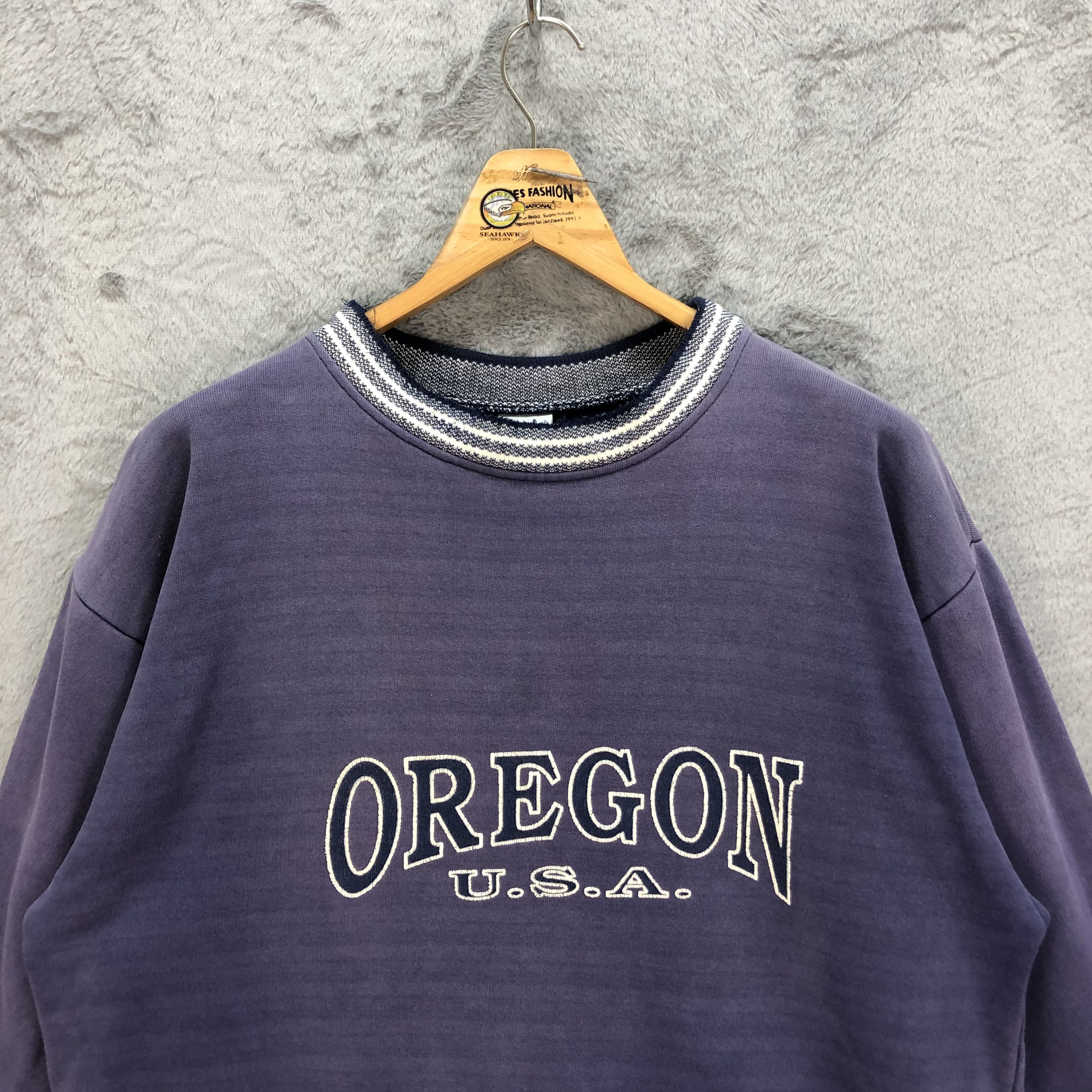 Other TRASHED🔥 OREGON USA SUN TRIANGLE MIAMI SWEATSHIRT #5248-181 Size US L / EU 52-54 / 3 - 2 Thumbnail