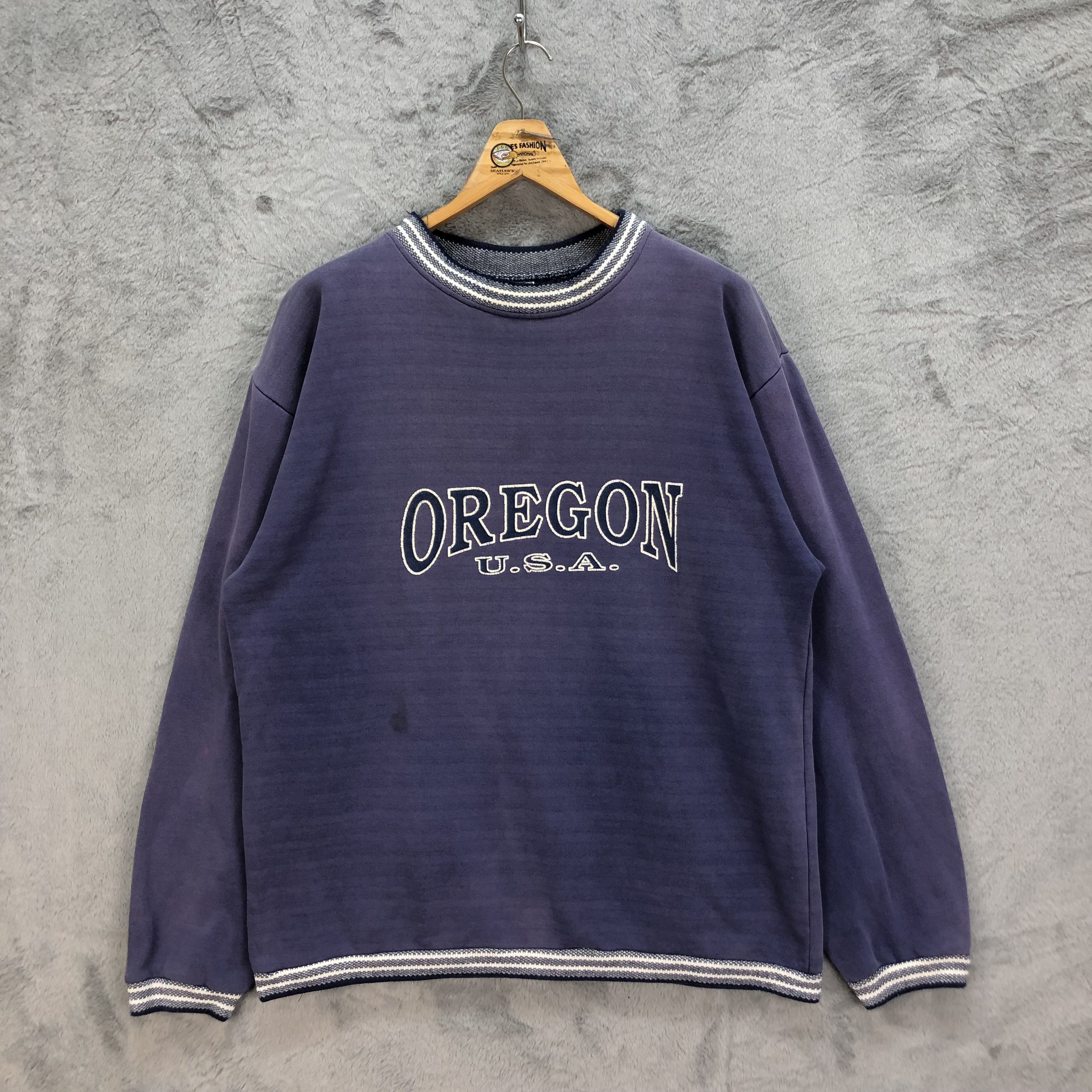 Other TRASHED🔥 OREGON USA SUN TRIANGLE MIAMI SWEATSHIRT #5248-181 Size US L / EU 52-54 / 3 - 1 Thumbnail