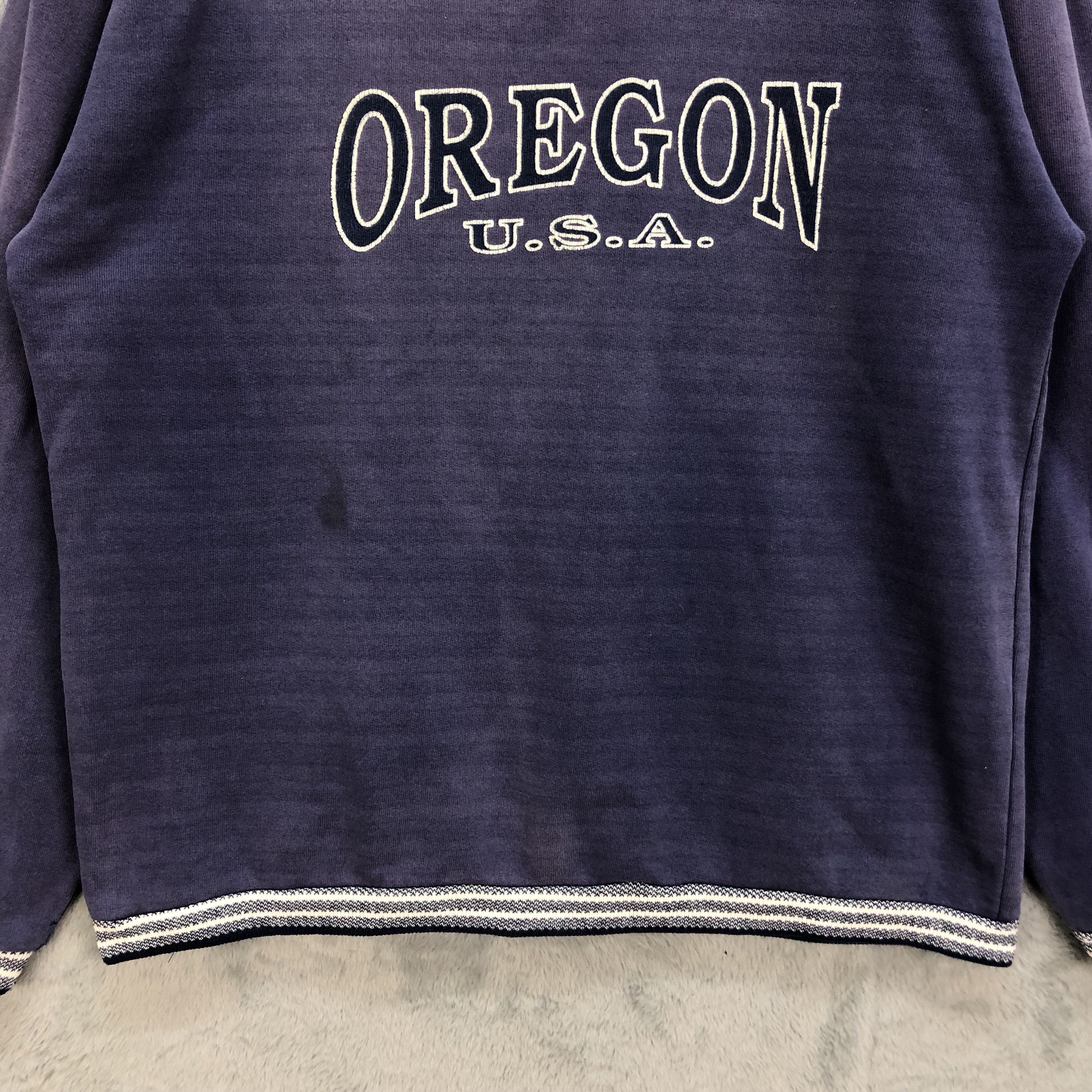 Other TRASHED🔥 OREGON USA SUN TRIANGLE MIAMI SWEATSHIRT #5248-181 Size US L / EU 52-54 / 3 - 4 Thumbnail