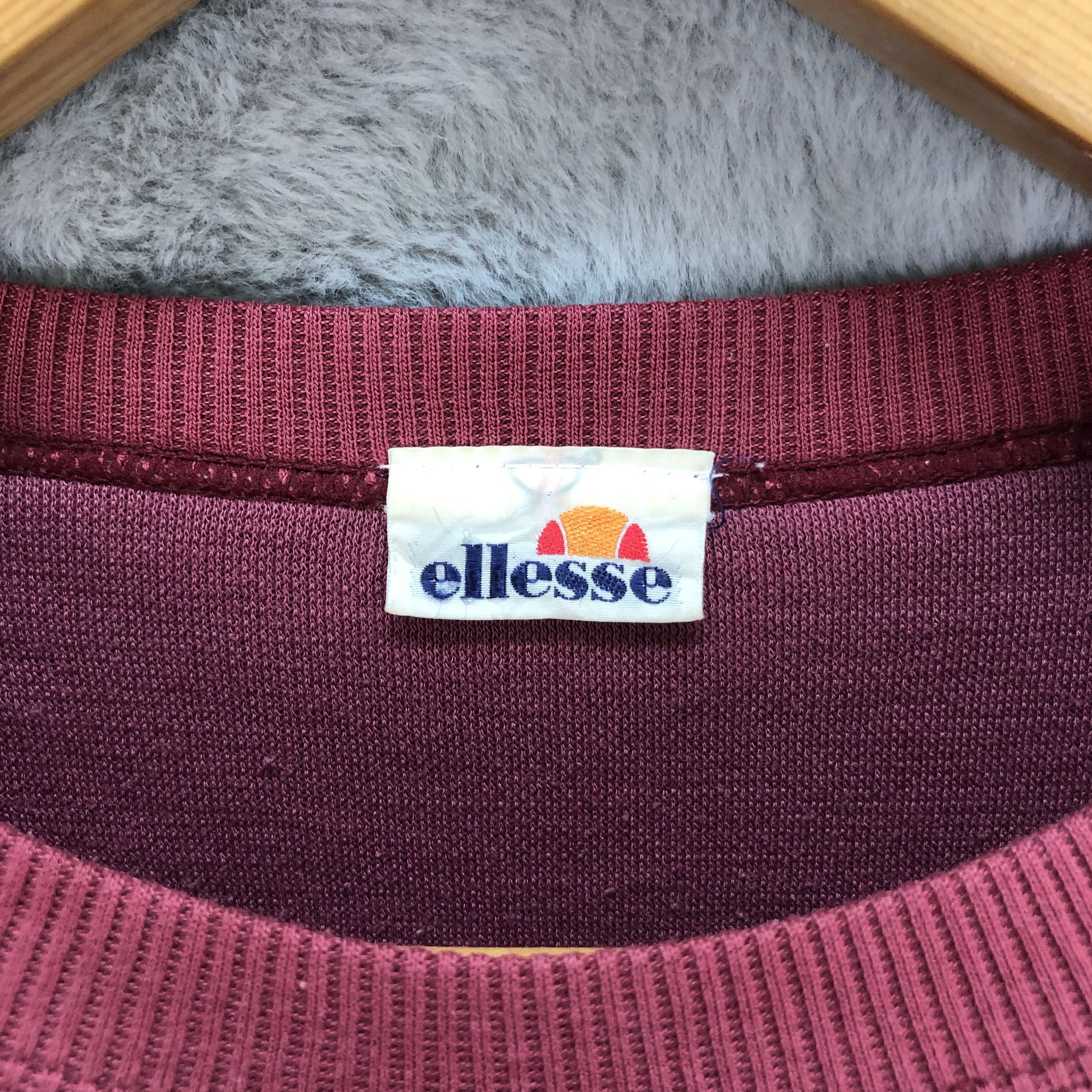 Ellesse PERUGIA ITALIA ELLESSE BIG LOGO MAROON SWEATSHIRTS #5254-178 Size L / US 10 / IT 46 - 8 Thumbnail