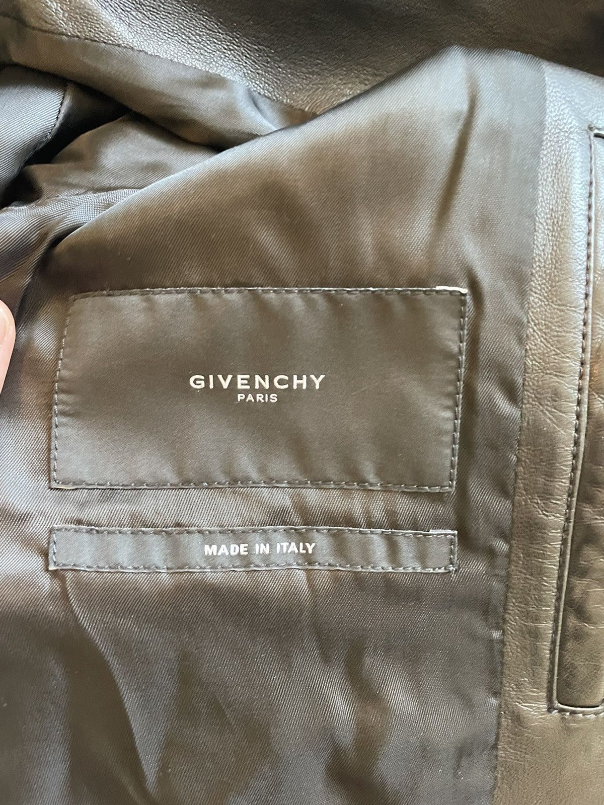 Givenchy Double Sleeves Leather Stripe Cotton Bomber Jacket Size US M / EU 48-50 / 2 - 4 Thumbnail