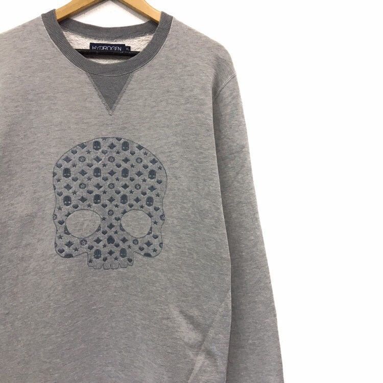 HYDROGEN × Seditionaries HYDROGEN Crewneck Skull Logo Sweatshirt Size US M / EU 48-50 / 2 - 4 Thumbnail
