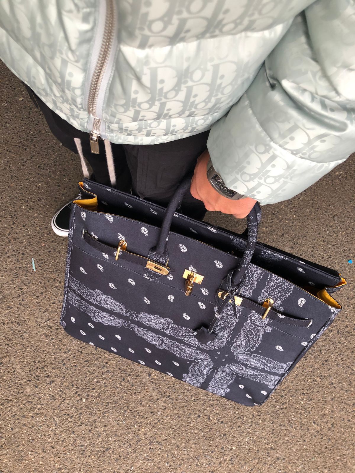 Birkin discount bag bandana