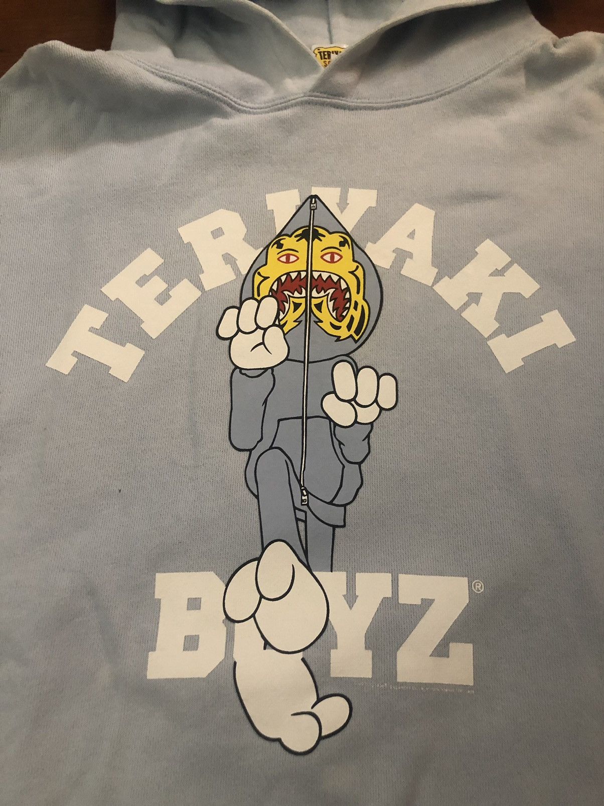 Bape Teriyaki Boyz baby blue hoodie tiger Size US L / EU 52-54 / 3 - 2 Thumbnail