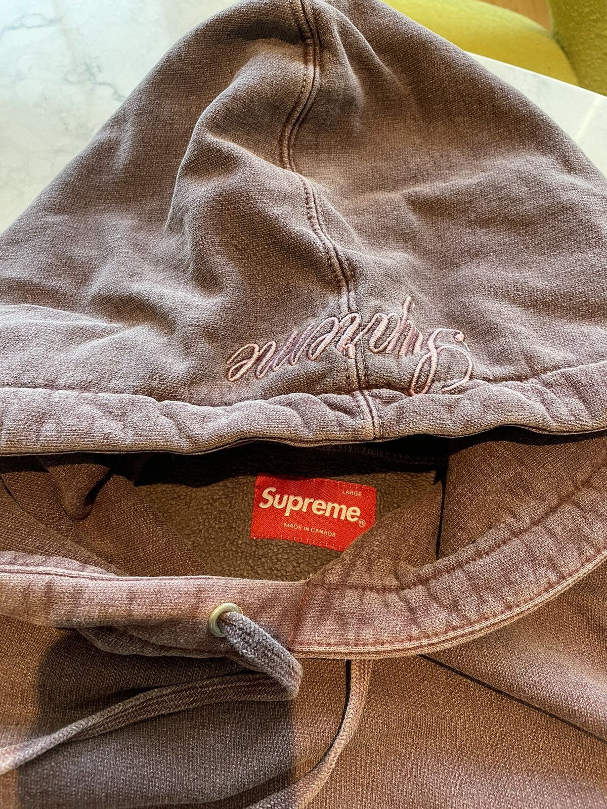 Supreme hoodie size large