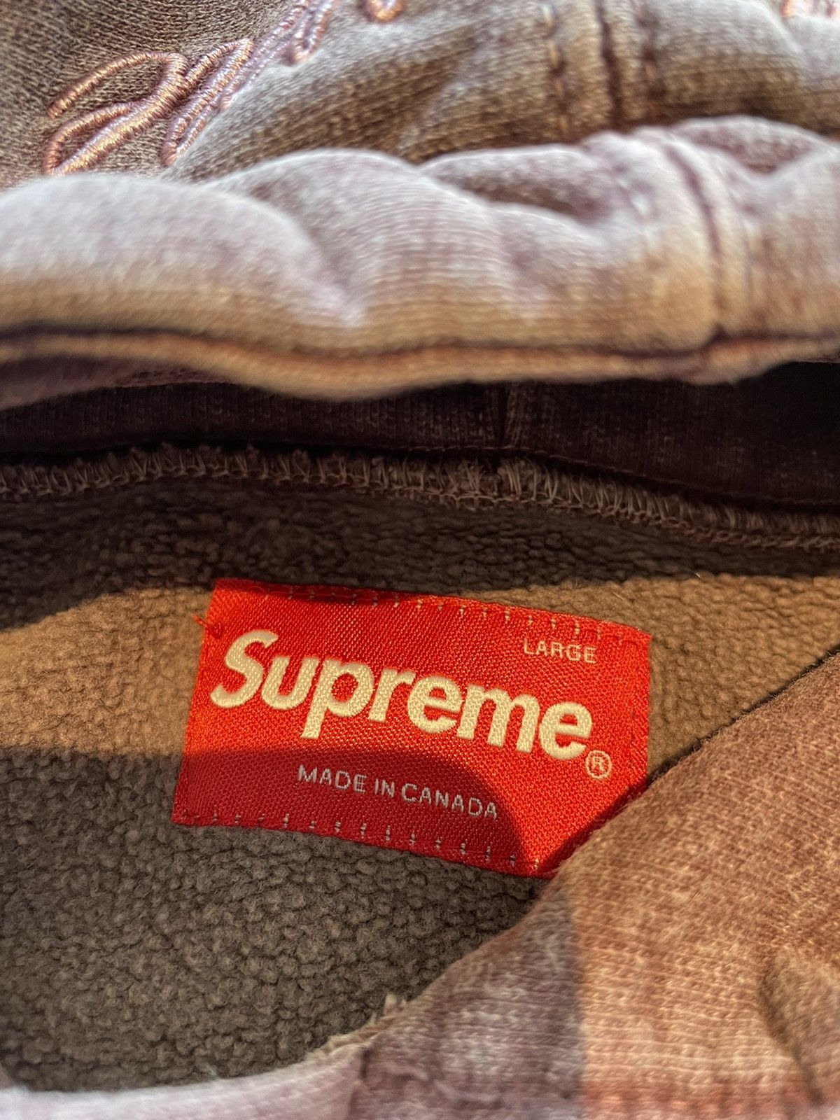 Supreme hoodie size large