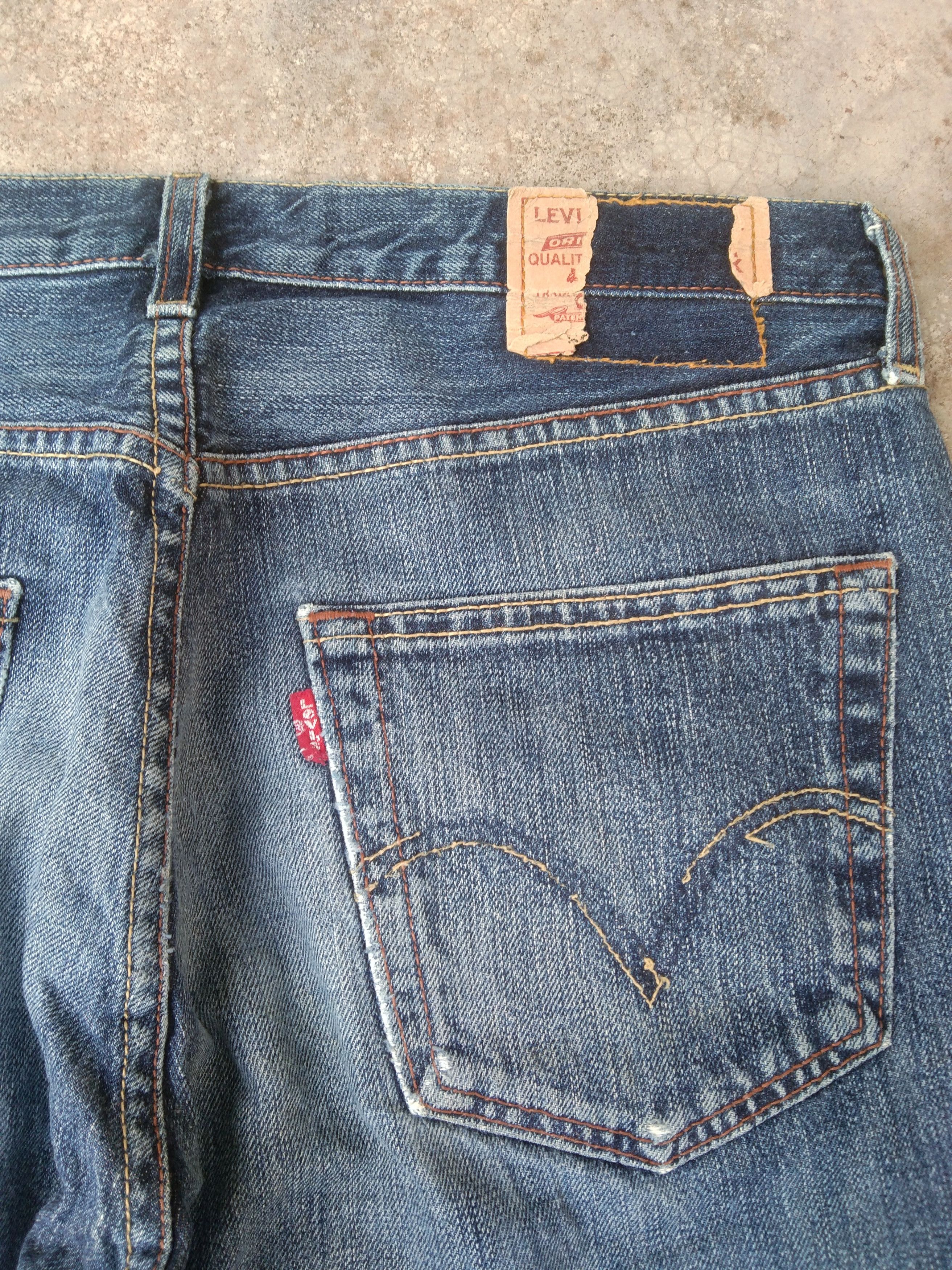 Levi's Vintage Levi's 501 Straight Leg Distressed Jeans 33x32 Size US 33 - 4 Thumbnail