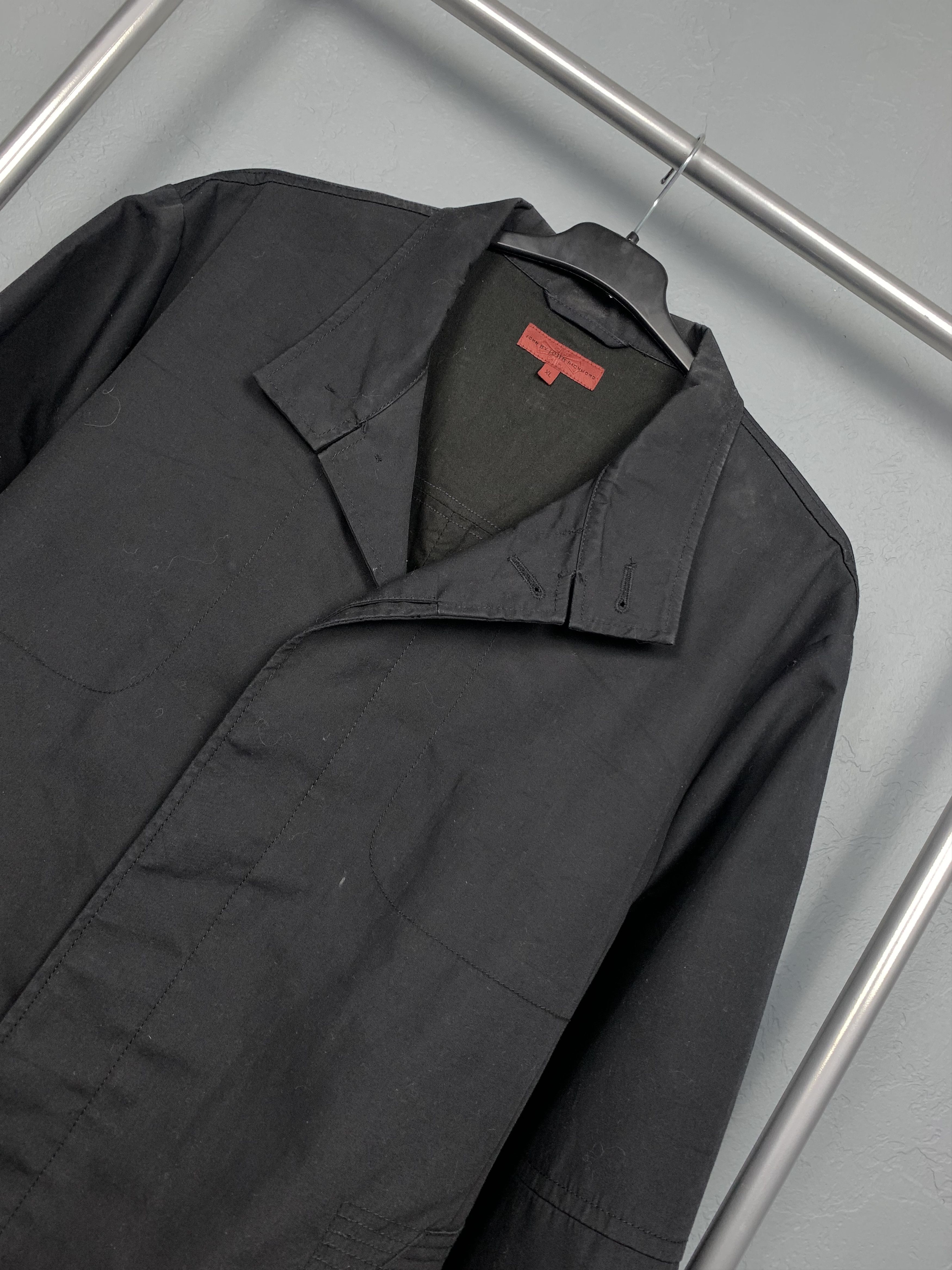 John Richmond × Vintage John Richmond Vintage Mens Trench Coat Size US XL / EU 56 / 4 - 2 Thumbnail