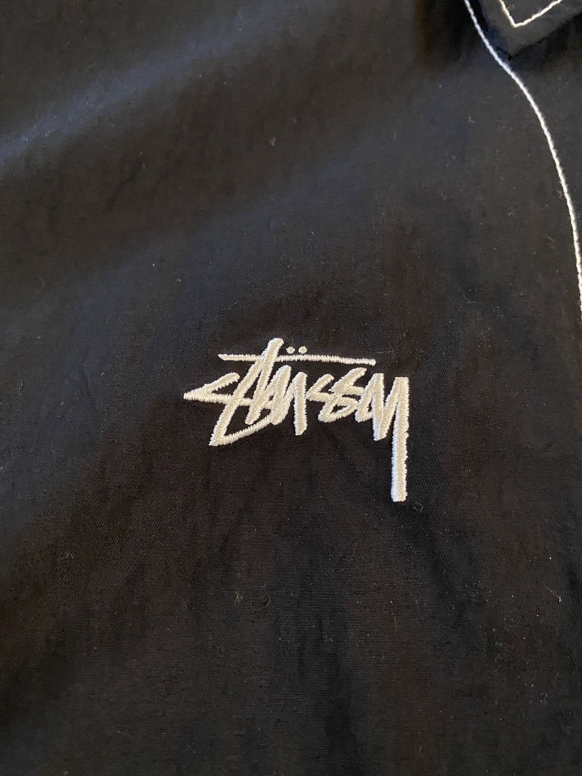 Stussy Stussy Contrast Stitch Folsom Jacket Size Medium Black Size US M / EU 48-50 / 2 - 3 Thumbnail