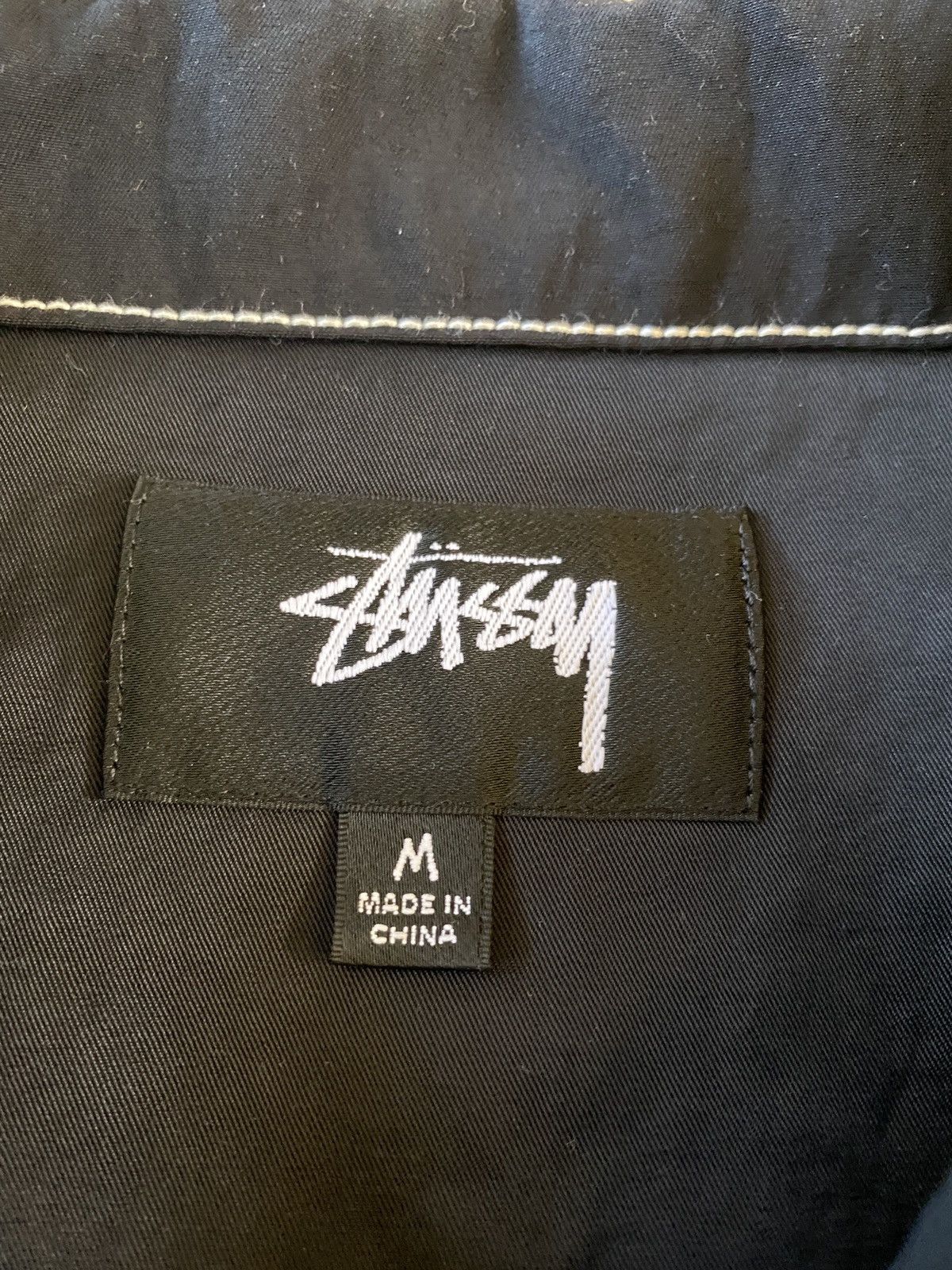 Stussy Stussy Contrast Stitch Folsom Jacket Size Medium Black Size US M / EU 48-50 / 2 - 4 Thumbnail