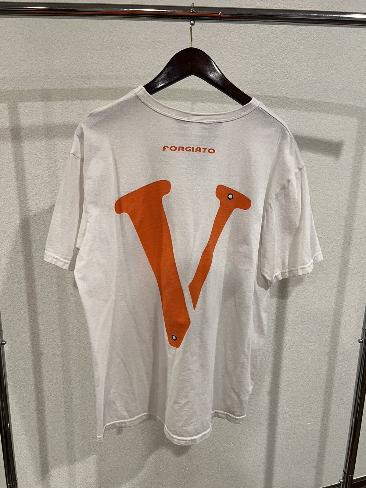 VLONE x Forgiato buy Rims Orange on White T-shirt