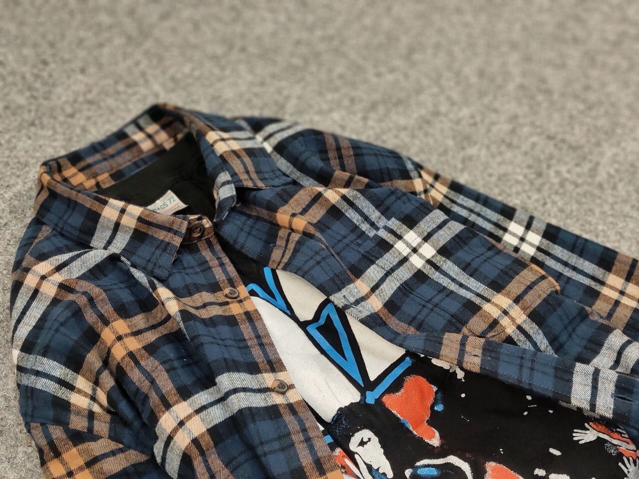 Flannel Vintage Flannel Shirt Checkered Travis Scott Style Hype Size US XL / EU 56 / 4 - 8 Thumbnail
