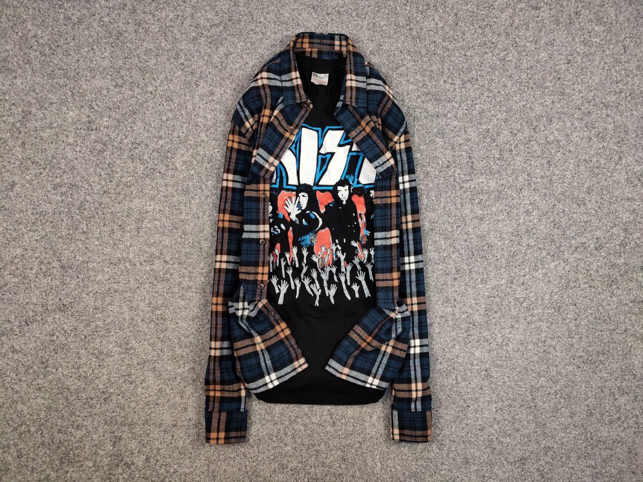 Flannel Vintage Flannel Shirt Checkered Travis Scott Style Hype Size US XL / EU 56 / 4 - 1 Thumbnail