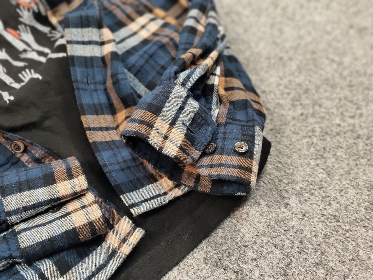 Flannel Vintage Flannel Shirt Checkered Travis Scott Style Hype Size US XL / EU 56 / 4 - 7 Thumbnail