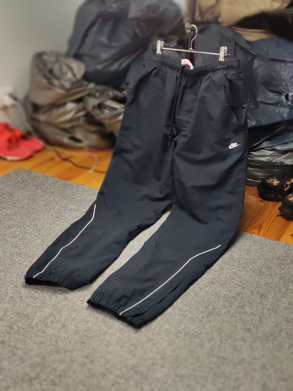 Nike Vintage Nike Swoosh Track DarkBlue Jogger Pants Travis Scott Size US 34 / EU 50 - 19 Thumbnail