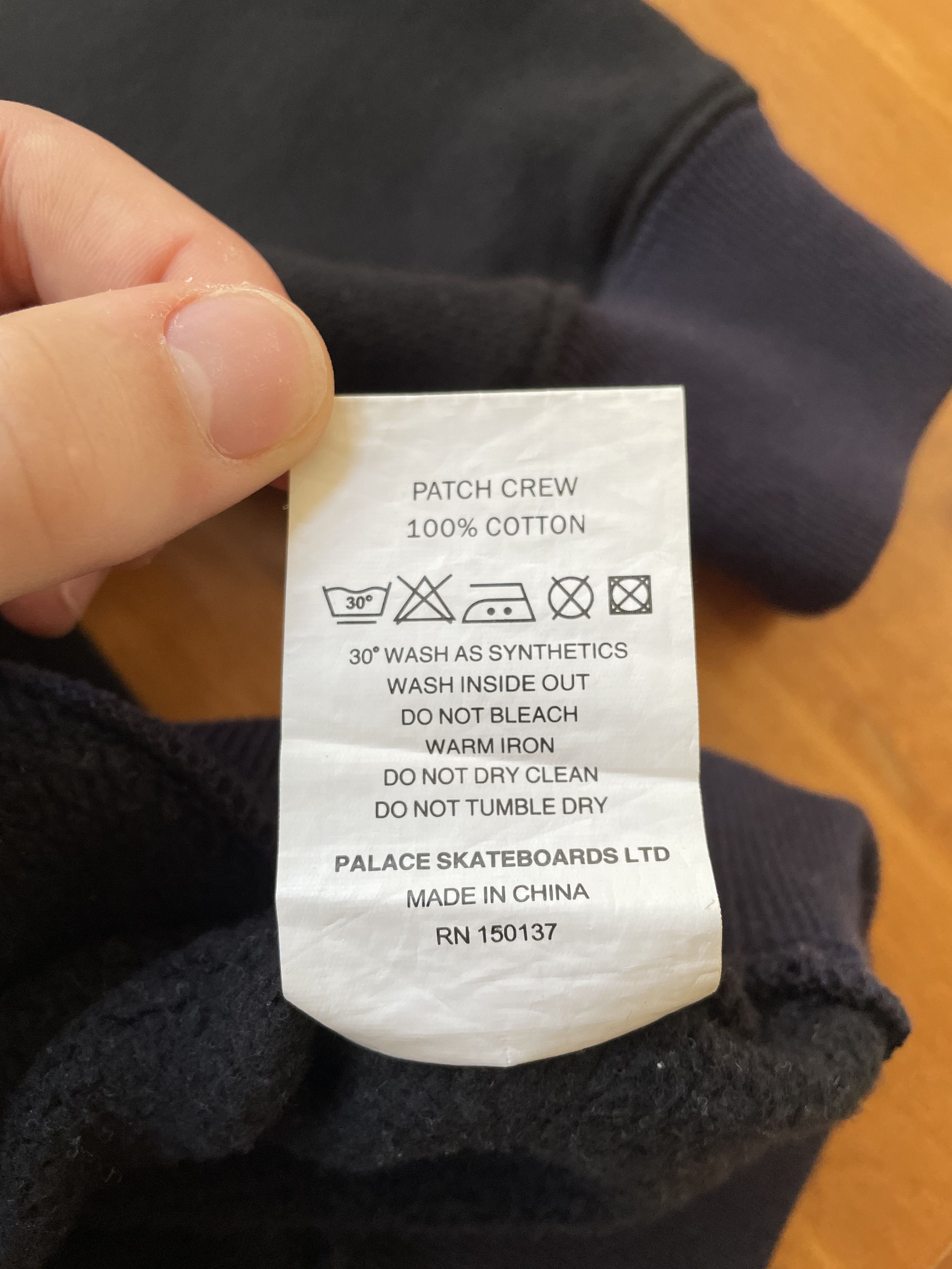 Palace Palace Patch Crew Black Size US S / EU 44-46 / 1 - 6 Thumbnail