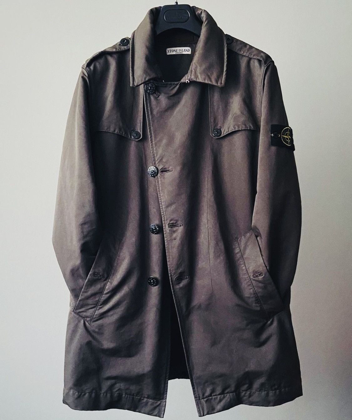 Pre-owned Stone Island - David Ovd Coat In Brown