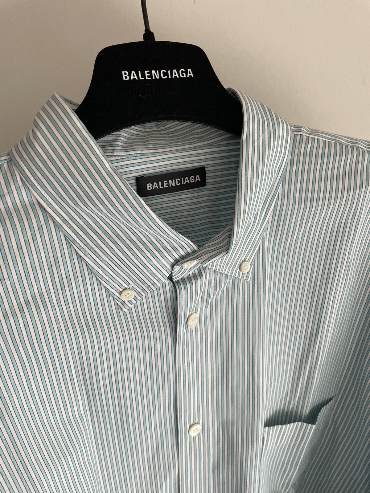 Balenciaga Rare Runway Limited Edition Brand New Balenciaga Logo Shirt Size US XL / EU 56 / 4 - 25 Thumbnail