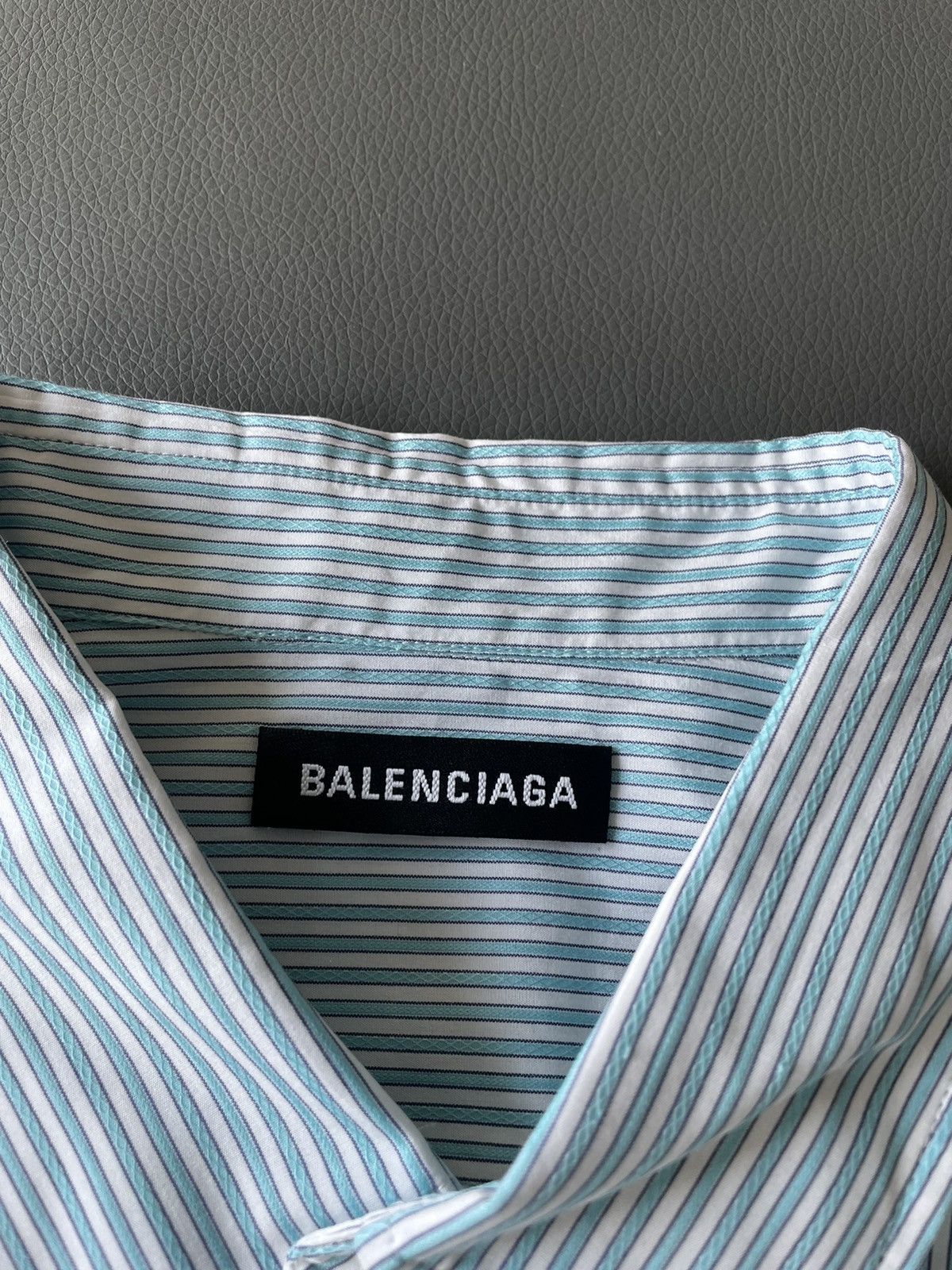 Balenciaga Rare Runway Limited Edition Brand New Balenciaga Logo Shirt Size US XL / EU 56 / 4 - 18 Thumbnail