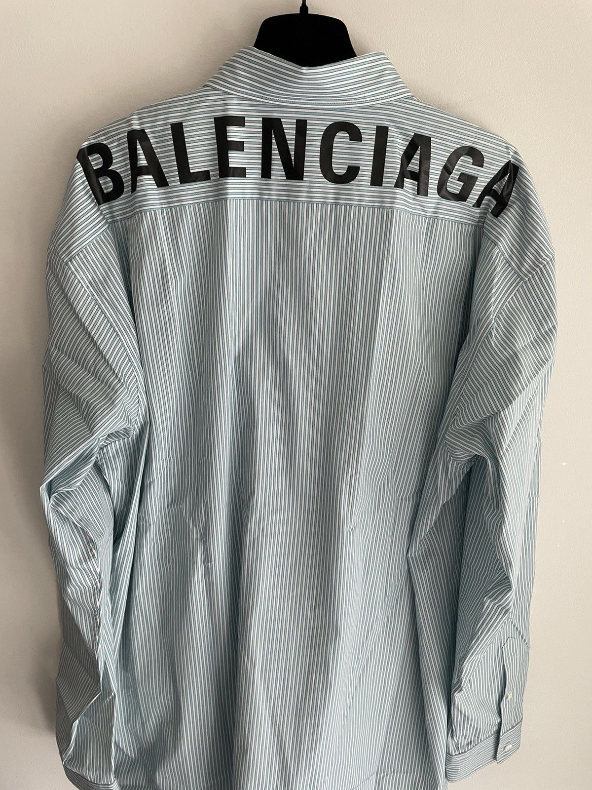 Balenciaga Rare Runway Limited Edition Brand New Balenciaga Logo Shirt Size US XL / EU 56 / 4 - 20 Thumbnail
