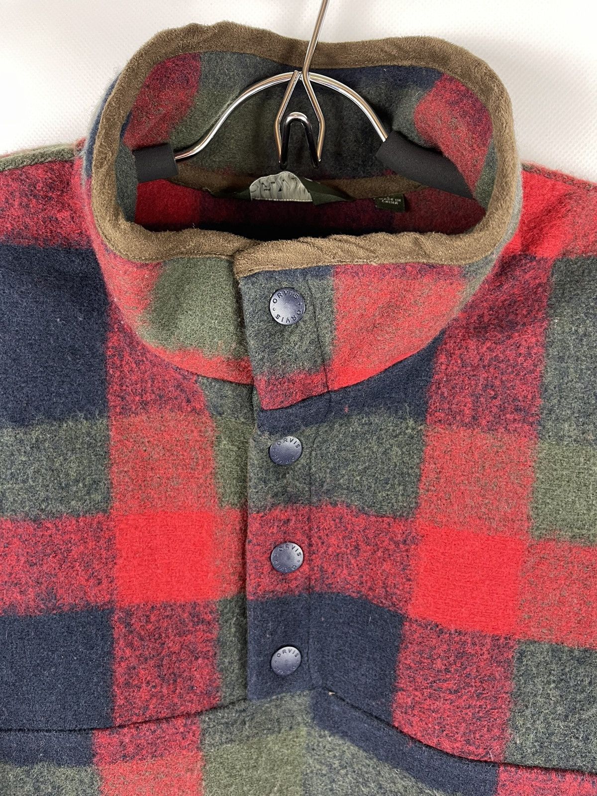 Orvis Orvis vintage checkered Snap-T fleece 1/4 button jacket Size US L / EU 52-54 / 3 - 7 Thumbnail