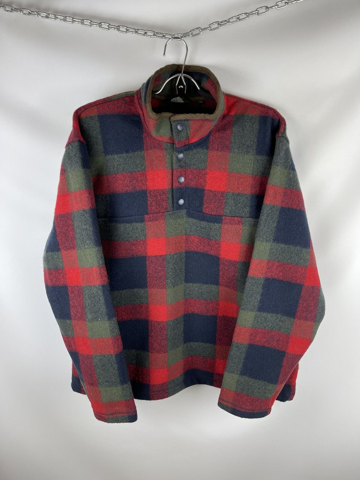 Orvis Orvis vintage checkered Snap-T fleece 1/4 button jacket Size US L / EU 52-54 / 3 - 1 Thumbnail