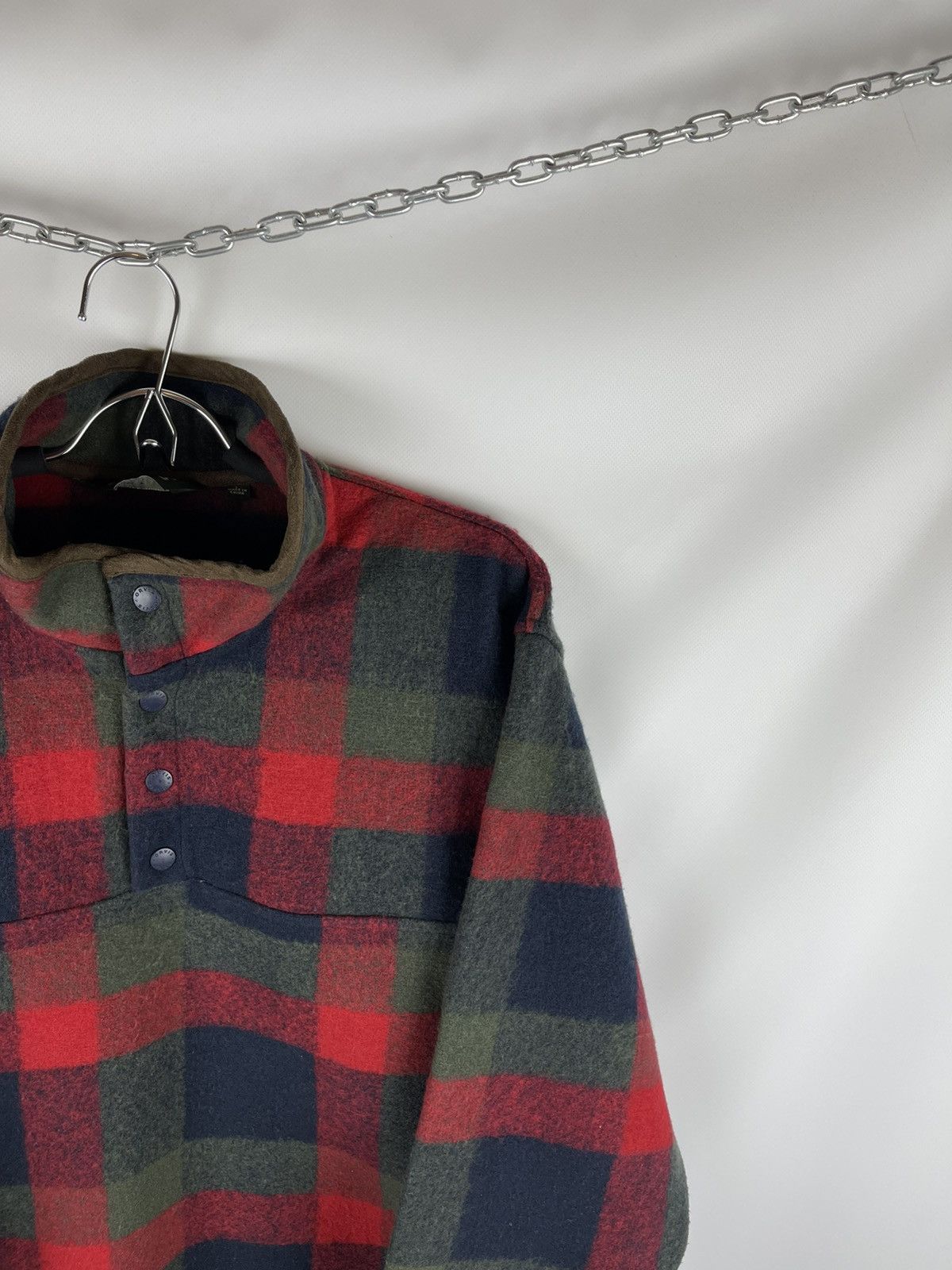 Orvis Orvis vintage checkered Snap-T fleece 1/4 button jacket Size US L / EU 52-54 / 3 - 4 Thumbnail