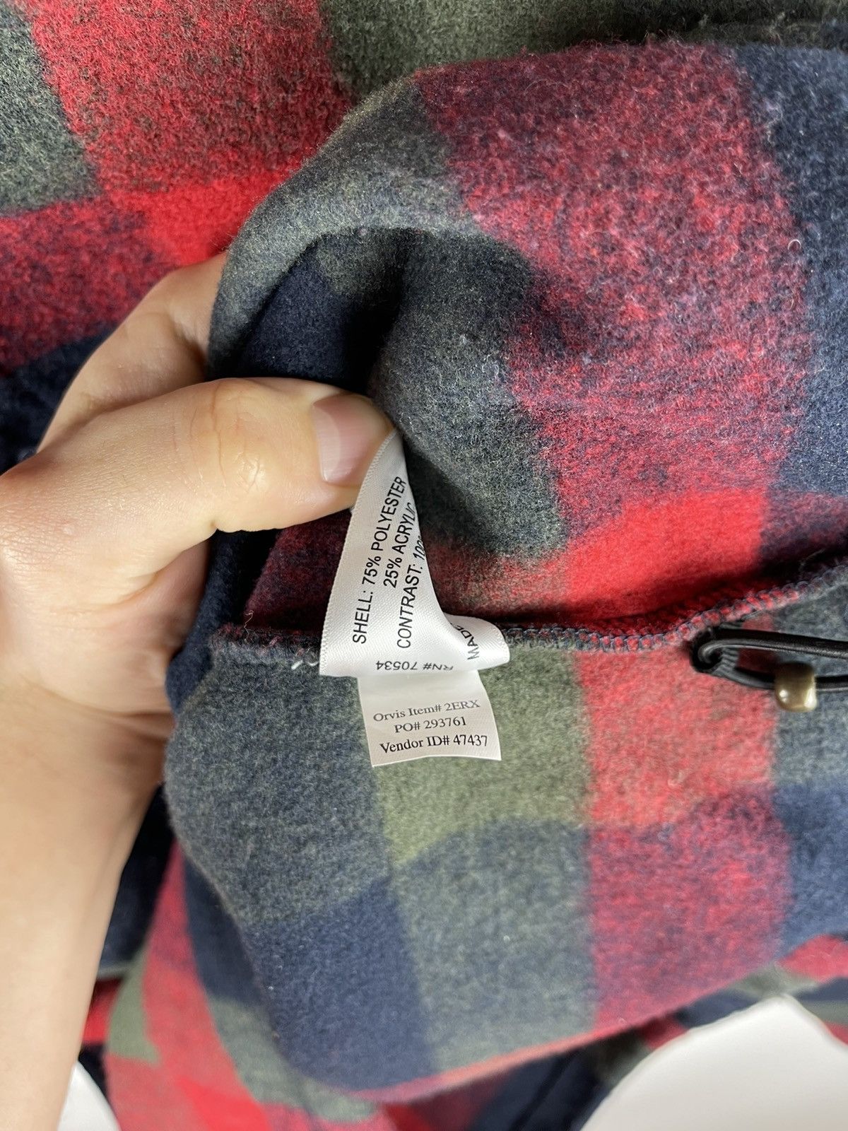 Orvis Orvis vintage checkered Snap-T fleece 1/4 button jacket Size US L / EU 52-54 / 3 - 9 Thumbnail