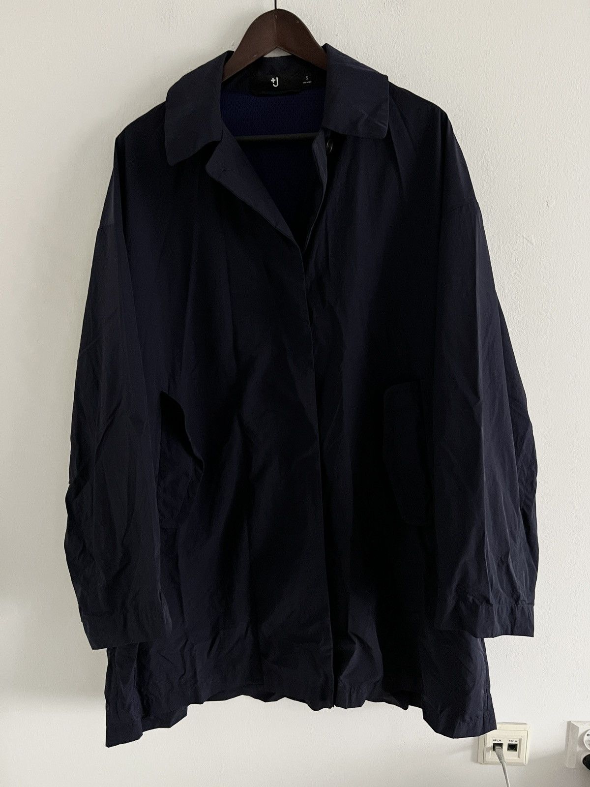 Japanese Brand 🥷 Uniqlo x Jil Sander Navy Nylon Light Jacket Size US S / EU 44-46 / 1 - 1 Thumbnail
