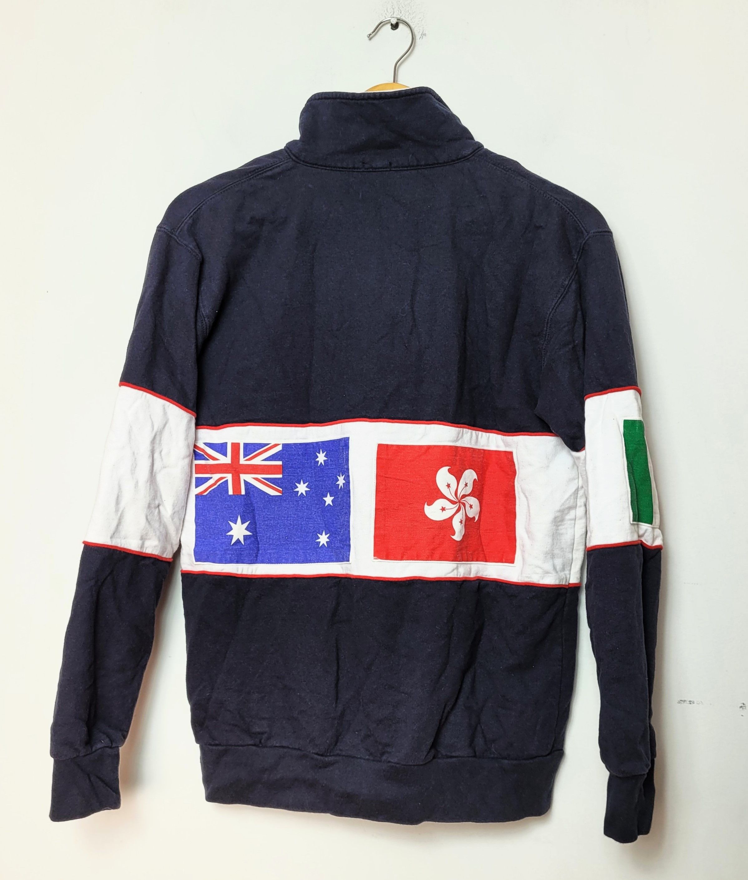 Vintage vintage flags halfzip sweatshirt USA Size US M / EU 48-50 / 2 - 3 Thumbnail